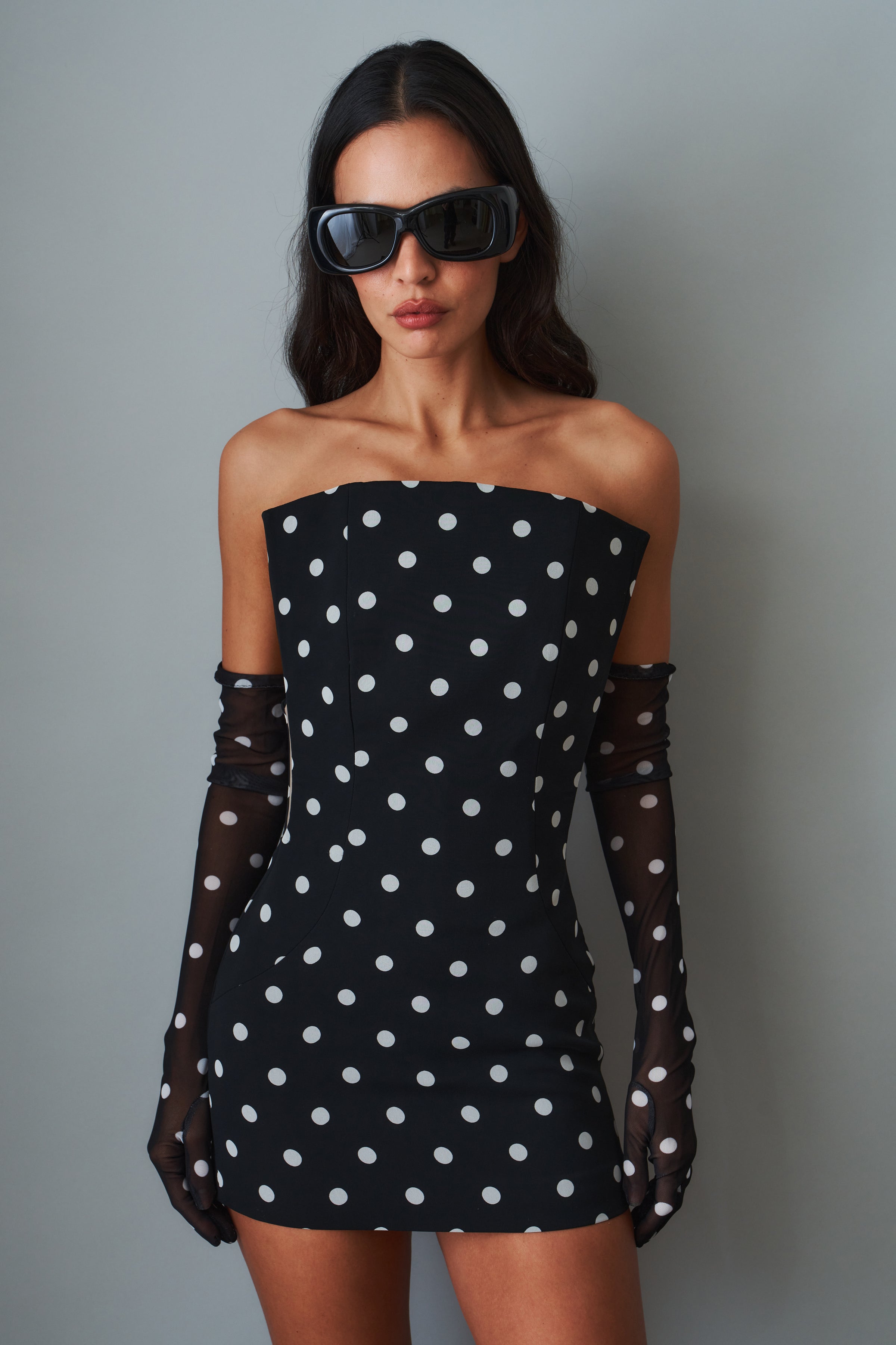 Polka Dot Mini Dress - DÉSORDRE