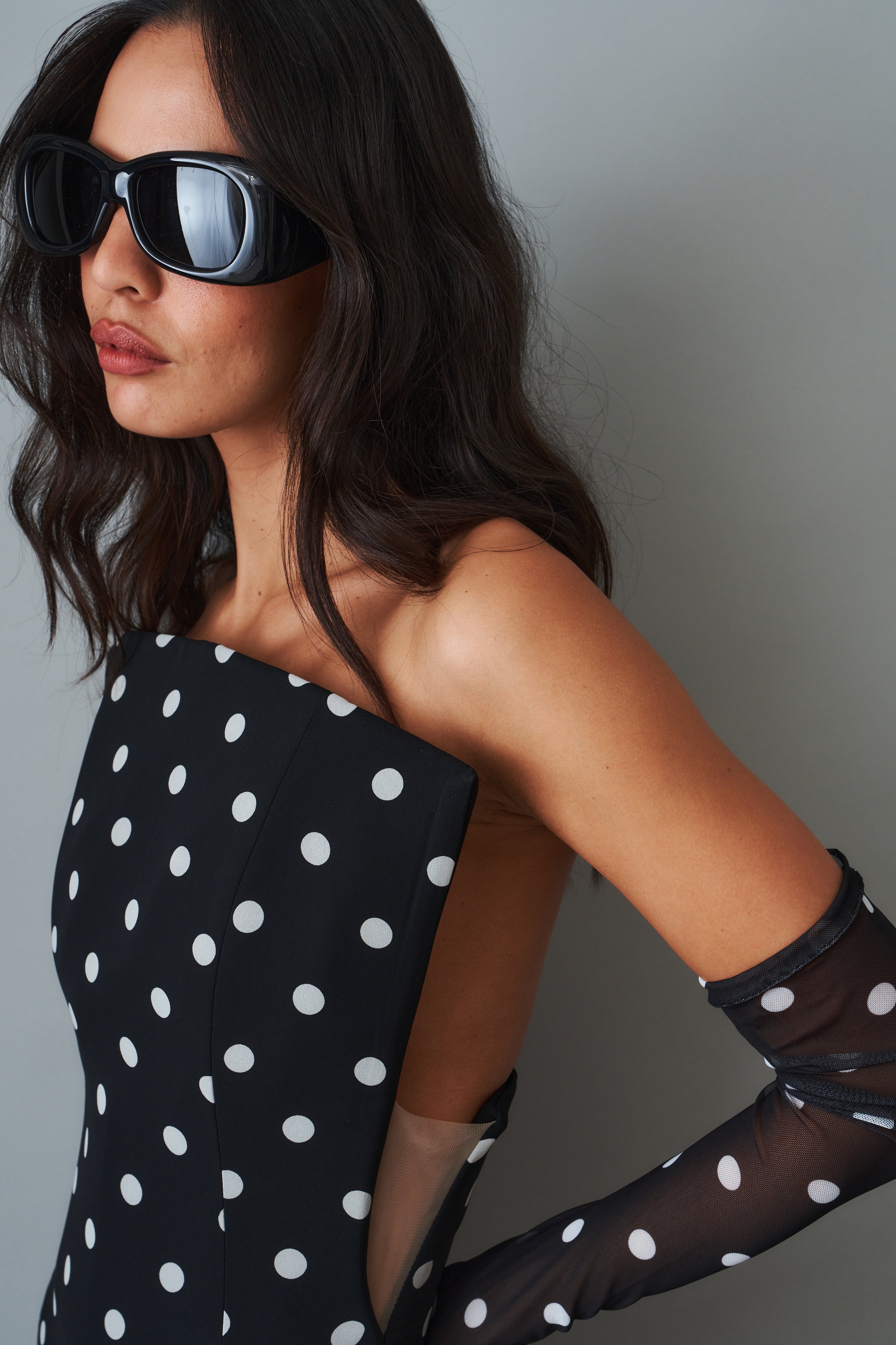 Polka Dot Mini Dress - DÉSORDRE
