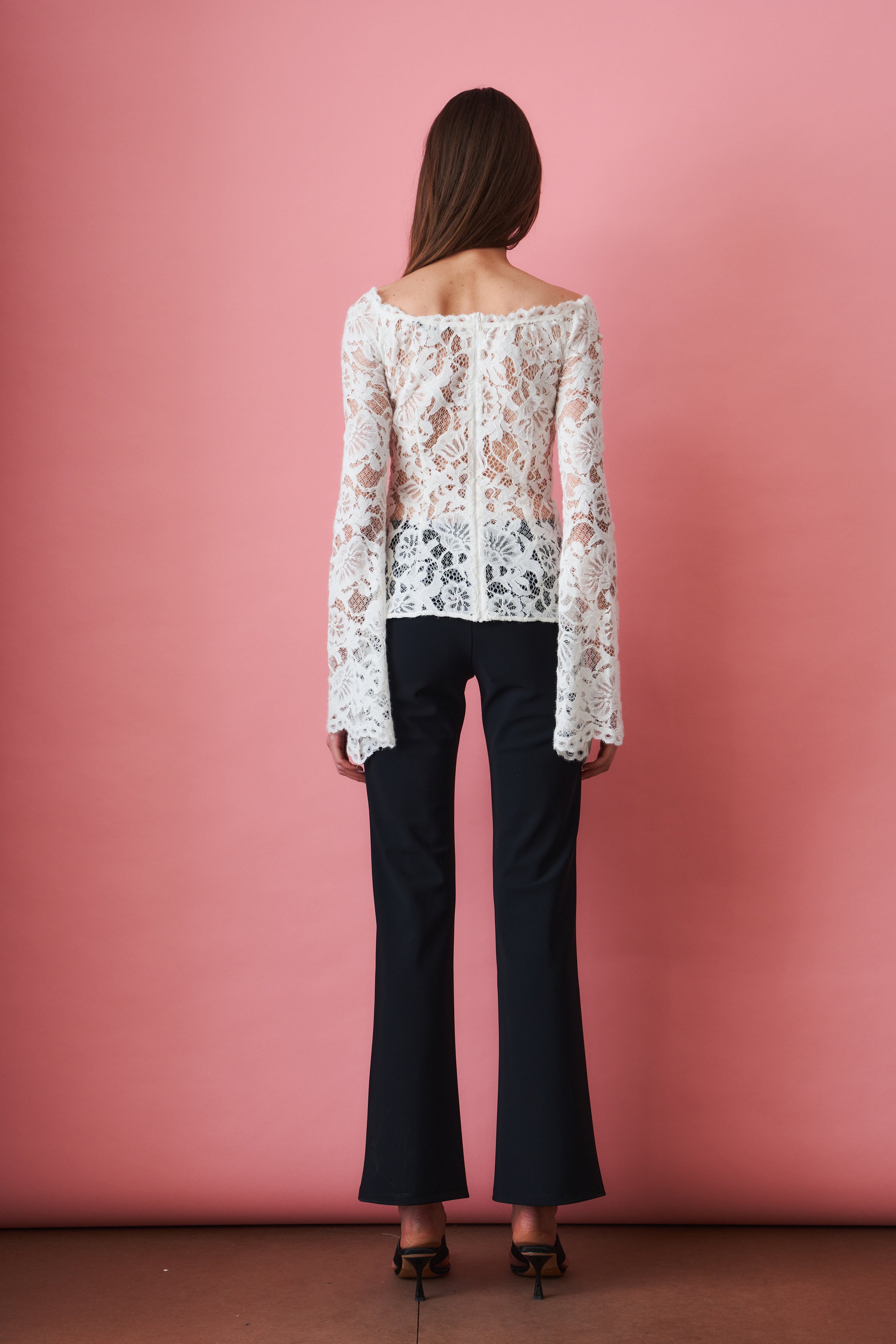 Nomi Lace Blouse White - DÉSORDRE