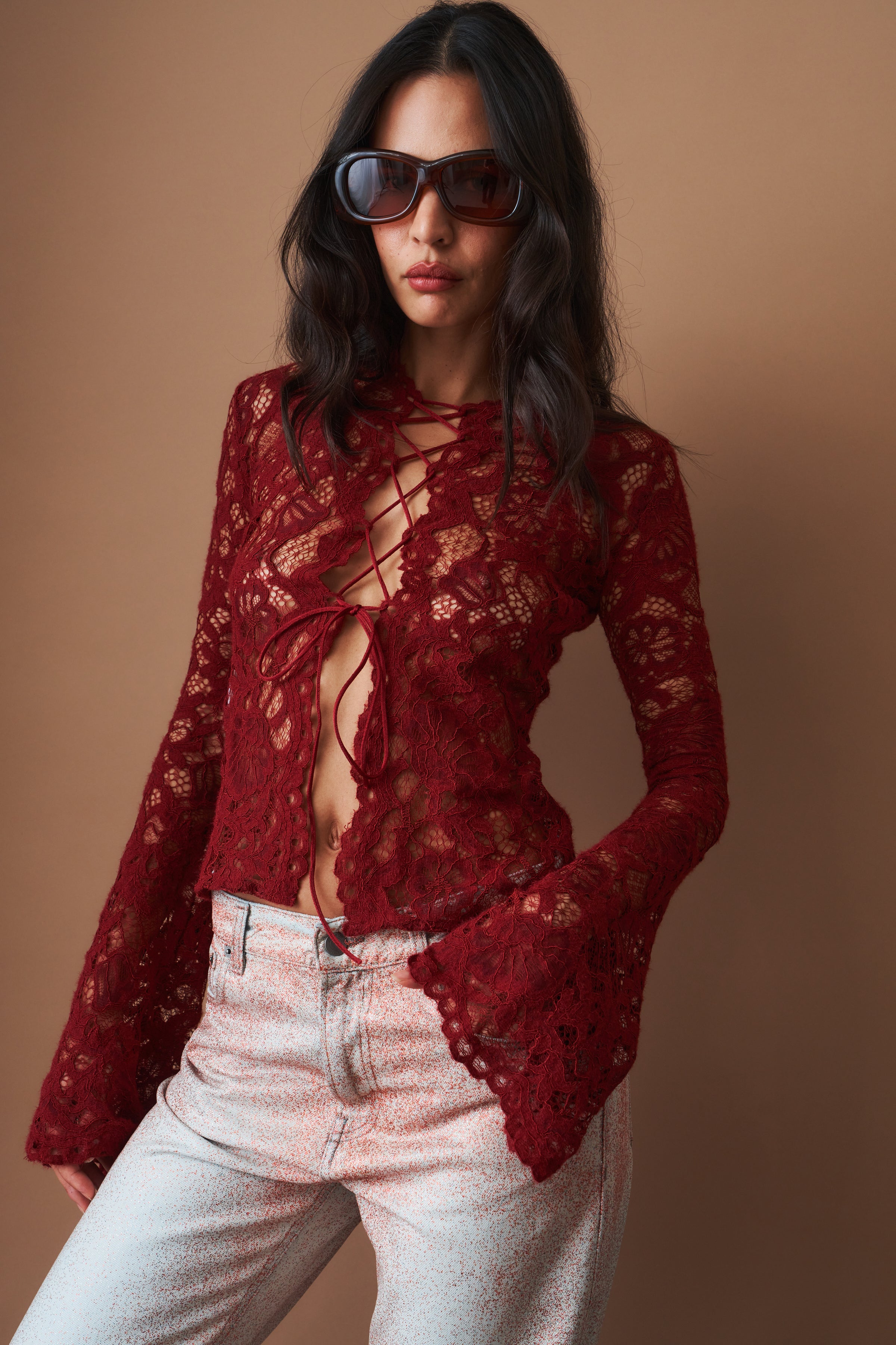 Sally Top Burgundy - DÉSORDRE