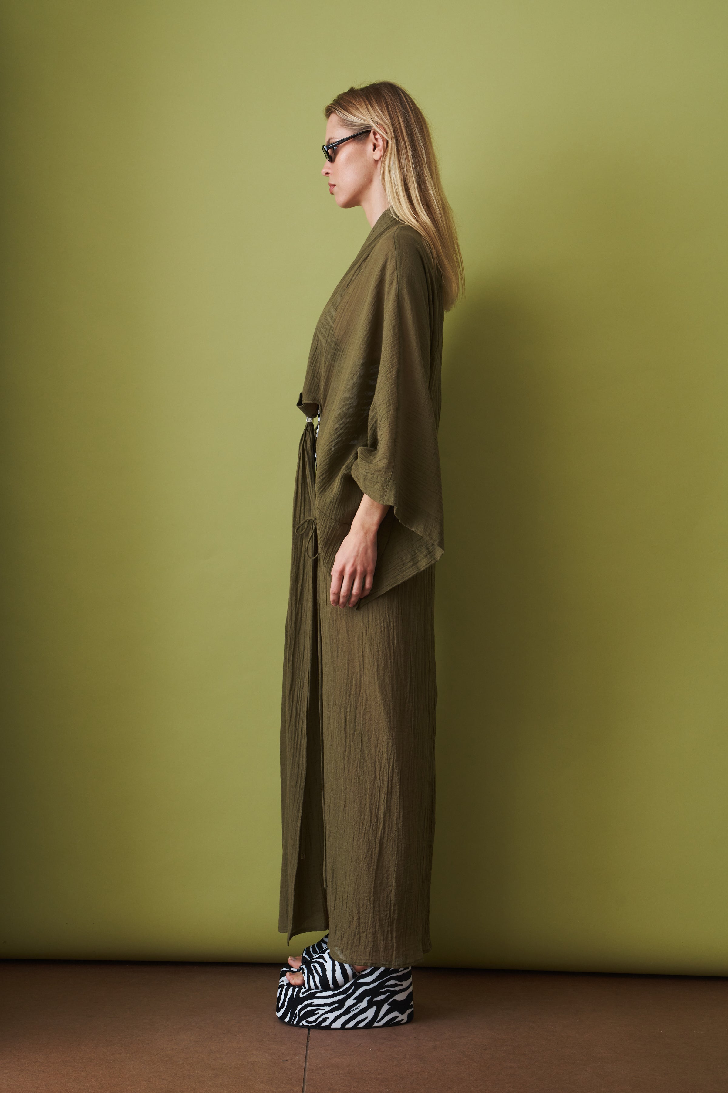 Military Green Maxi Dress - DÉSORDRE