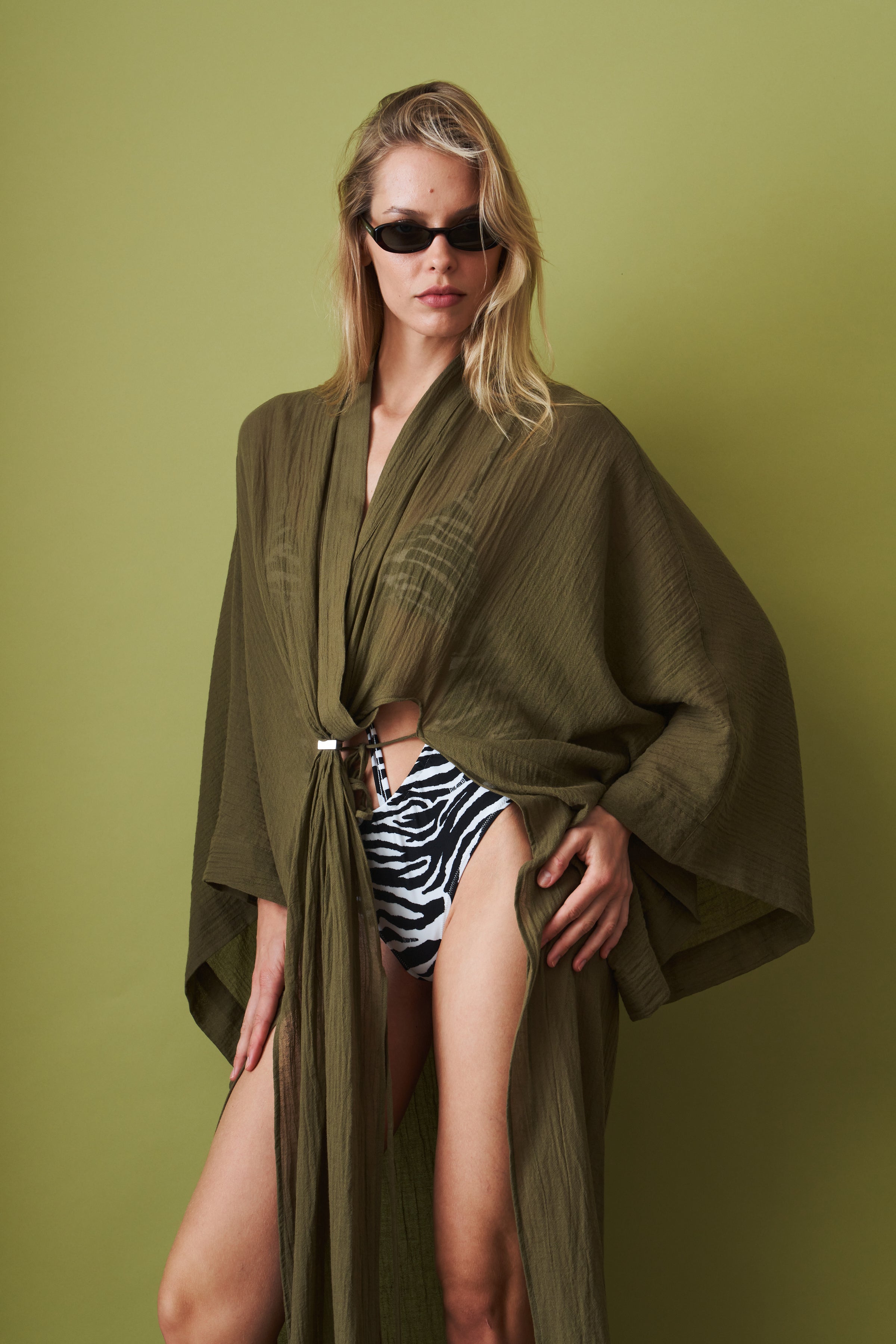 Military Green Maxi Dress - DÉSORDRE