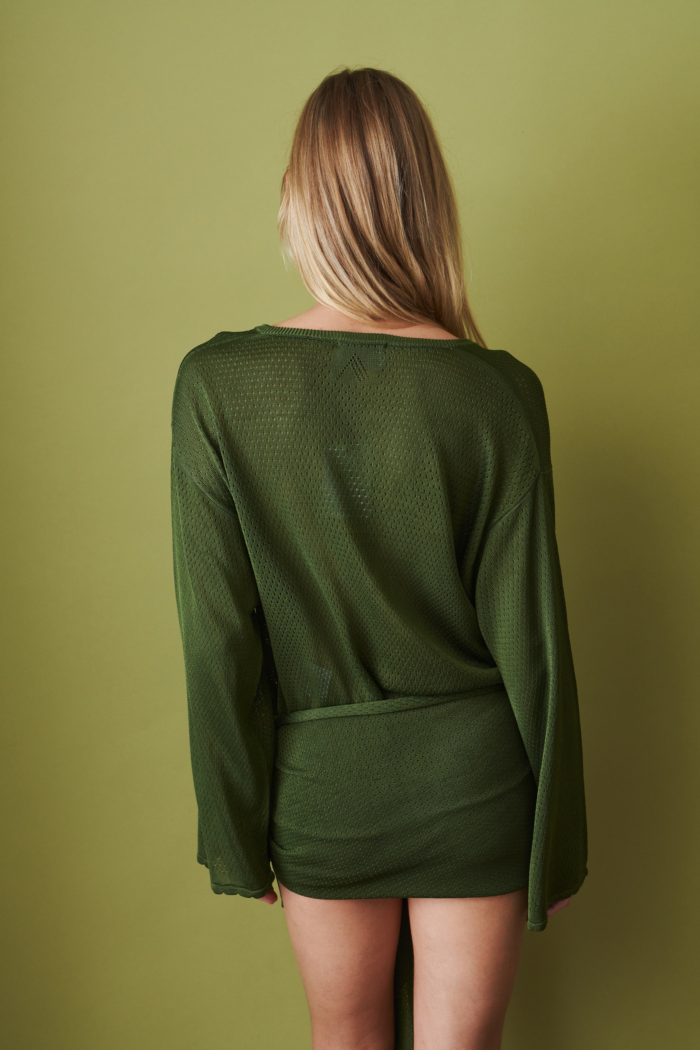 Dark Green Mini Dress - DÉSORDRE