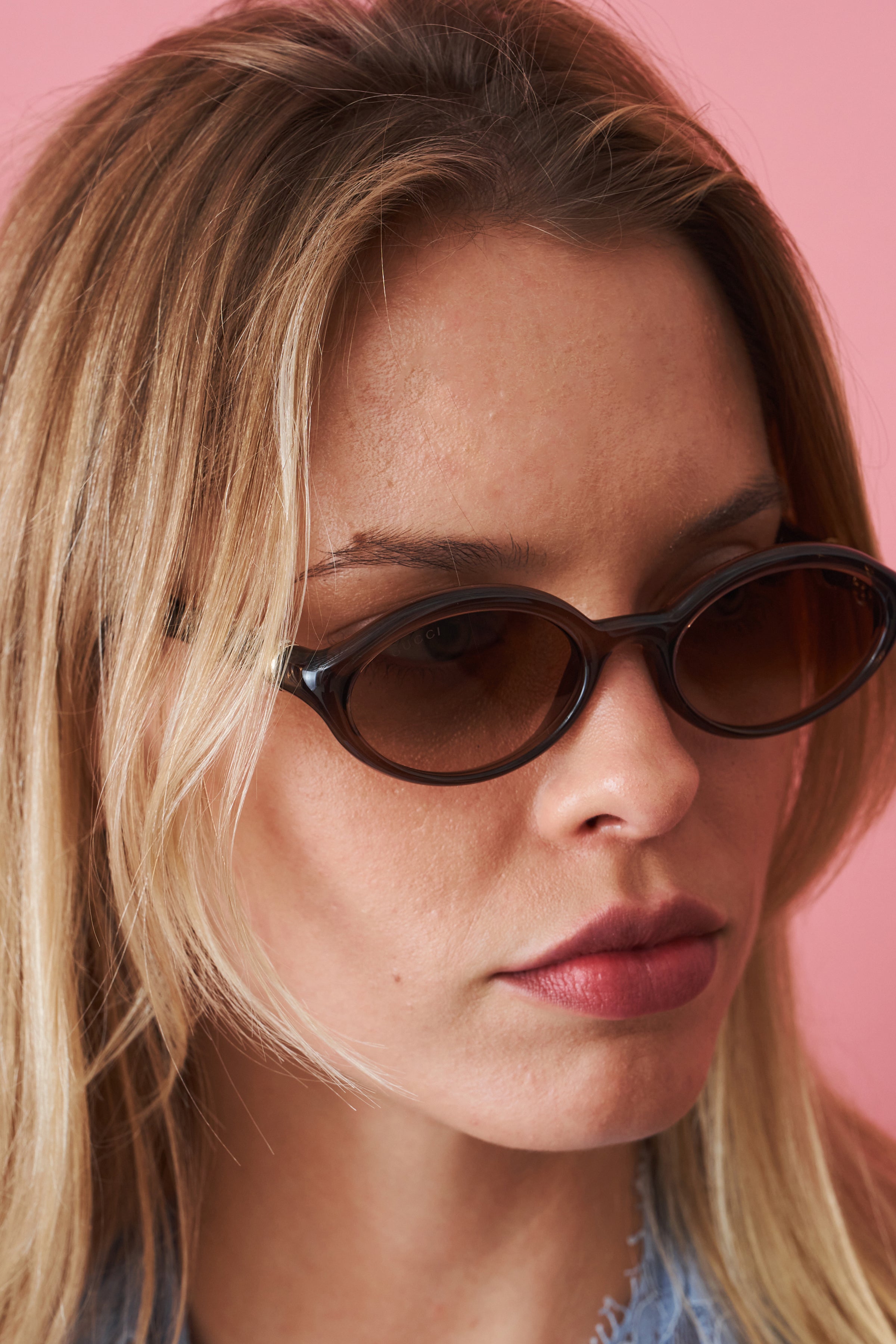 Black Oval Bamboo Sunglasses - DÉSORDRE