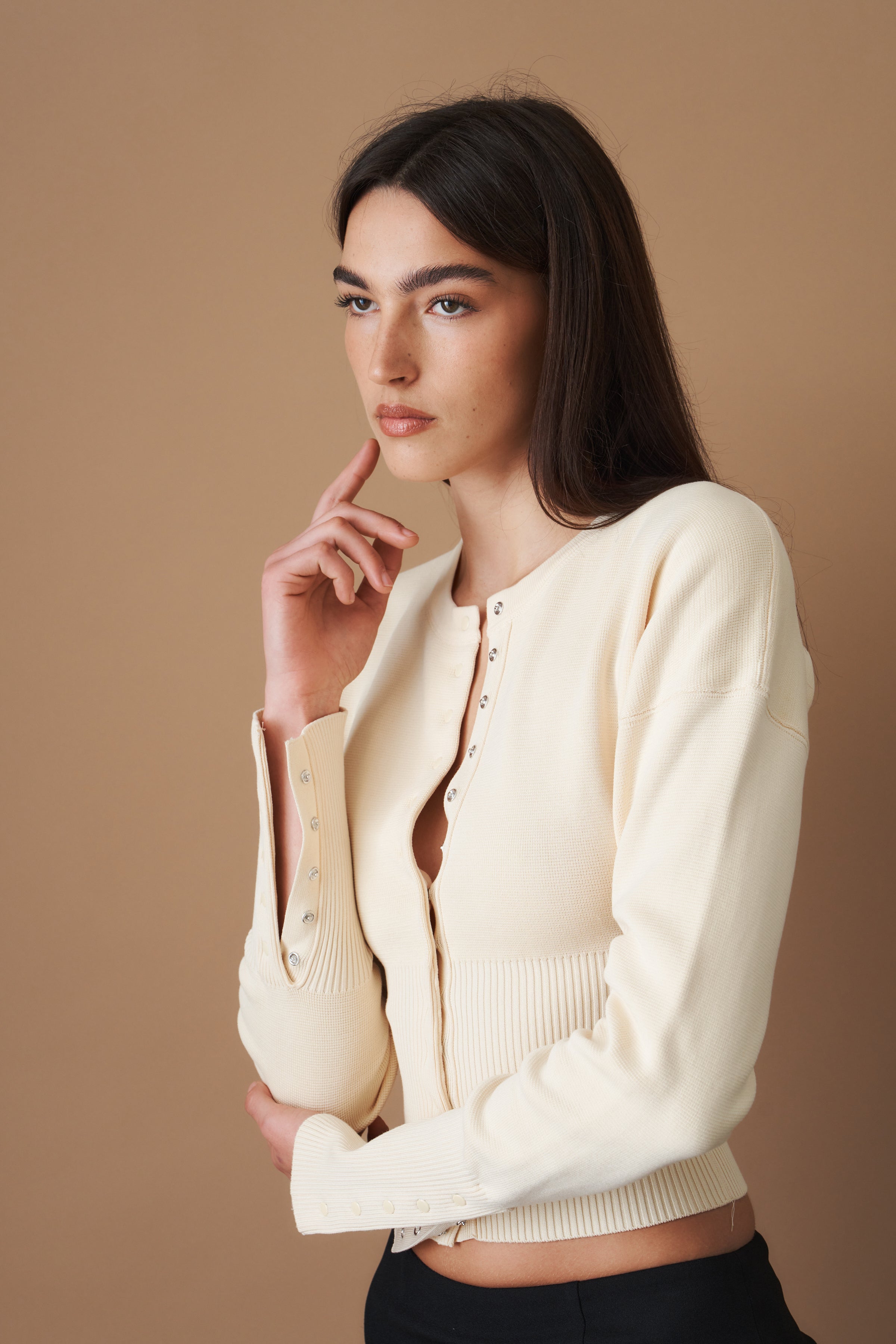 The Weekend Knit Cardigan Cream