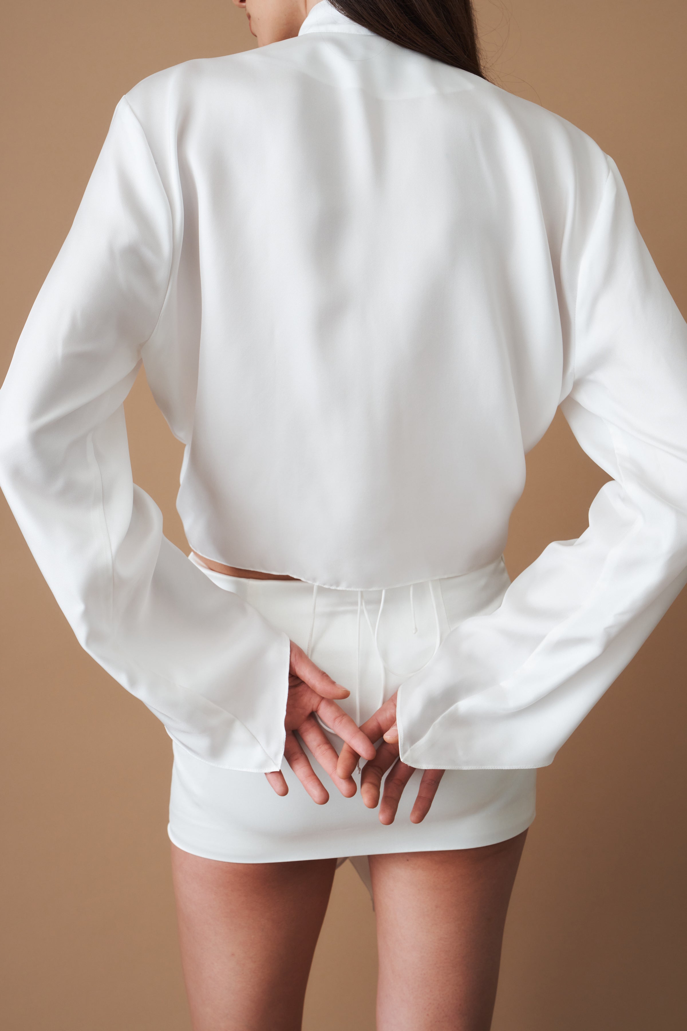 Ami Silk Shirt White