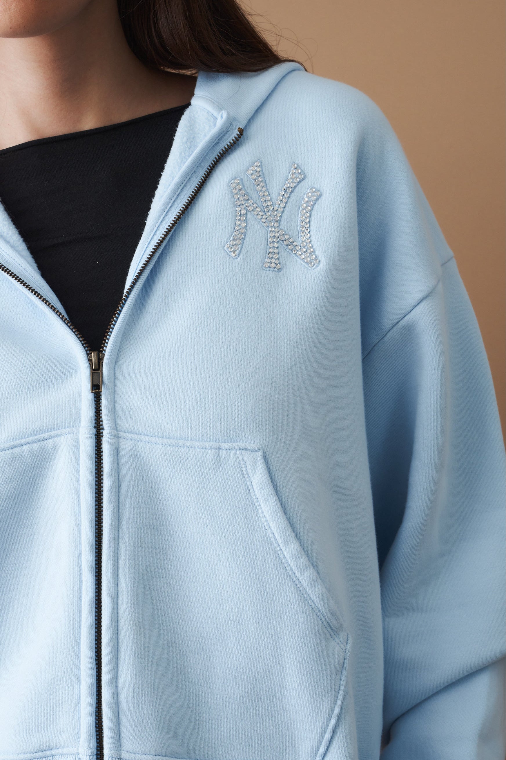 Yankees Krystal Zip Hoodie