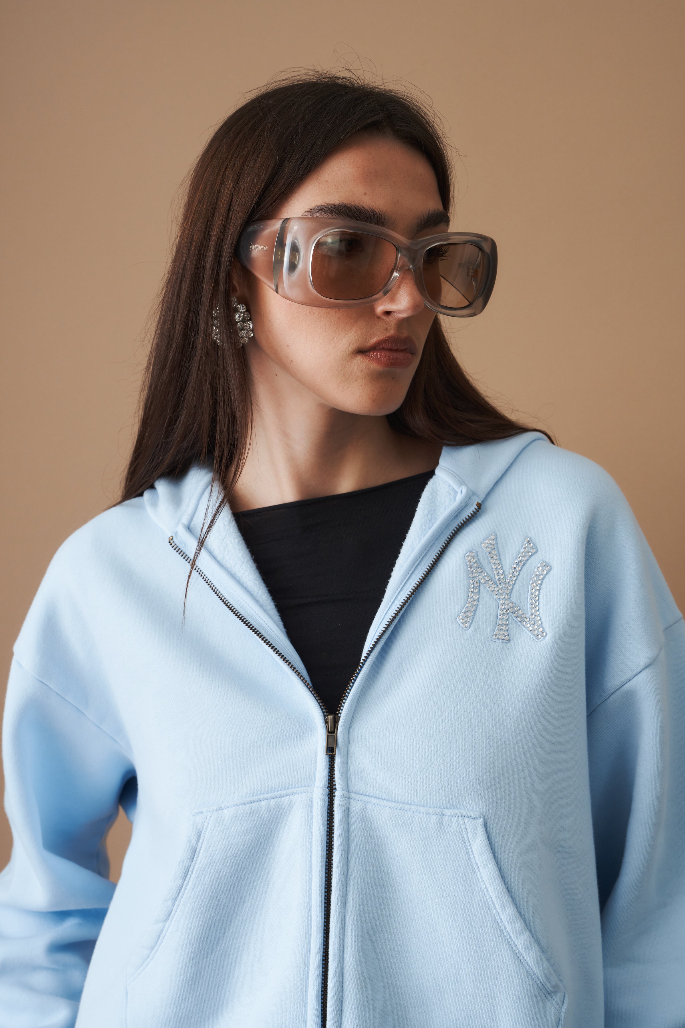 Yankees Krystal Zip Hoodie