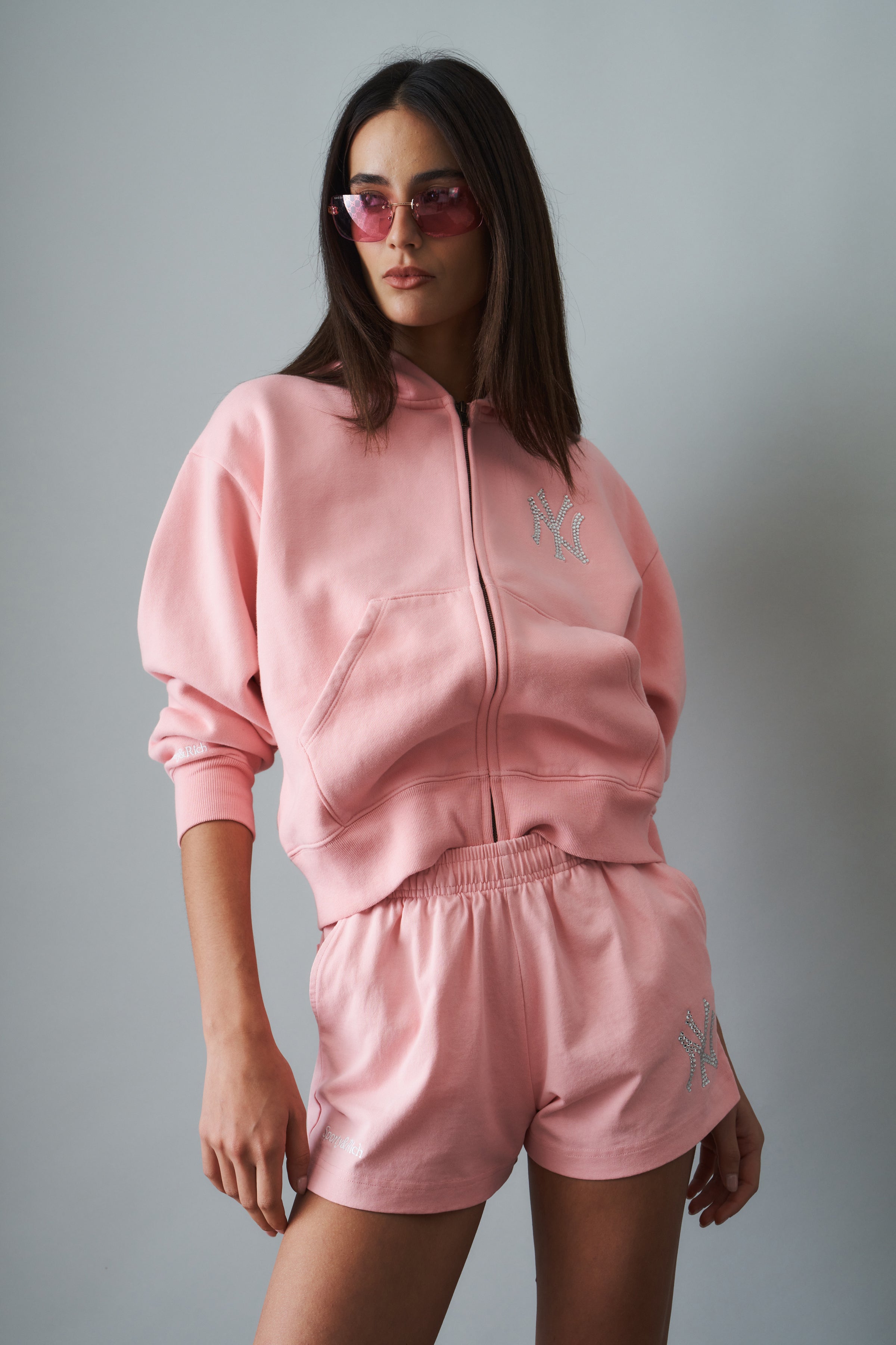 Yankees Krystal Zip Hoodie