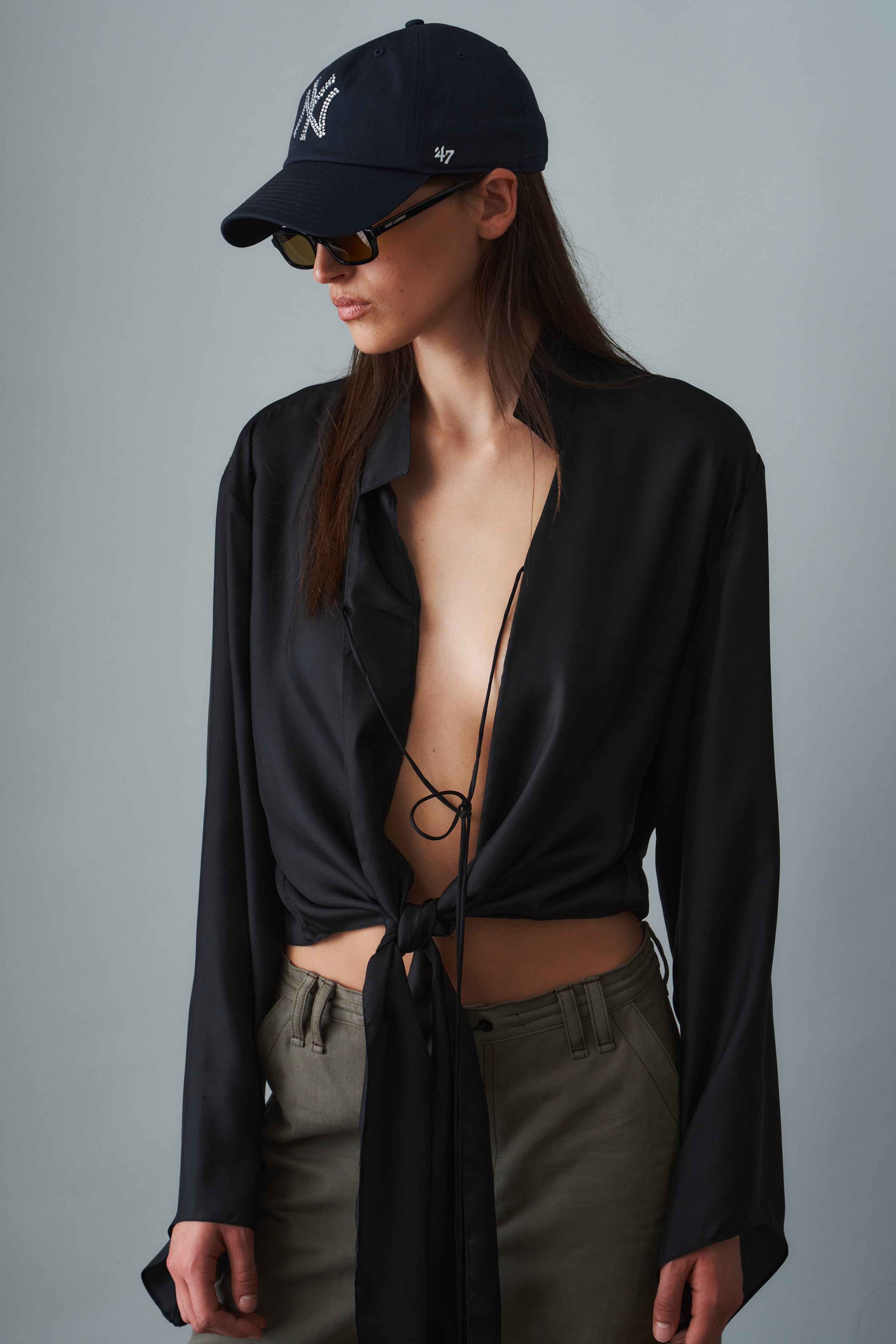 Yankees Krystal Hat — Dark Navy/White