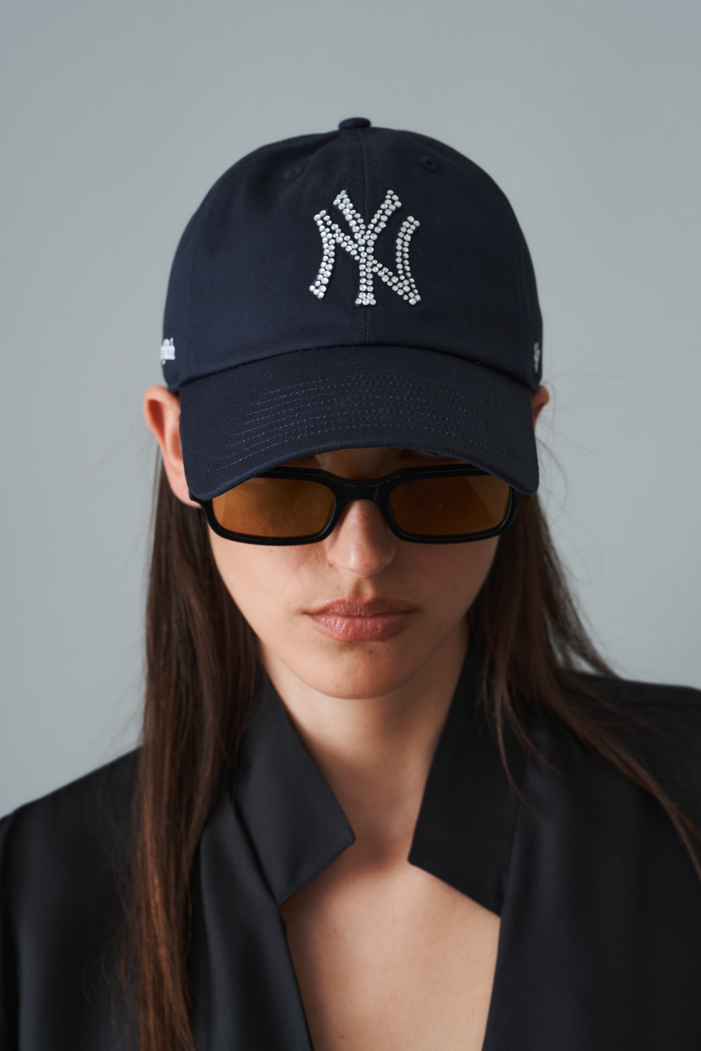 Yankees Krystal Hat — Dark Navy/White