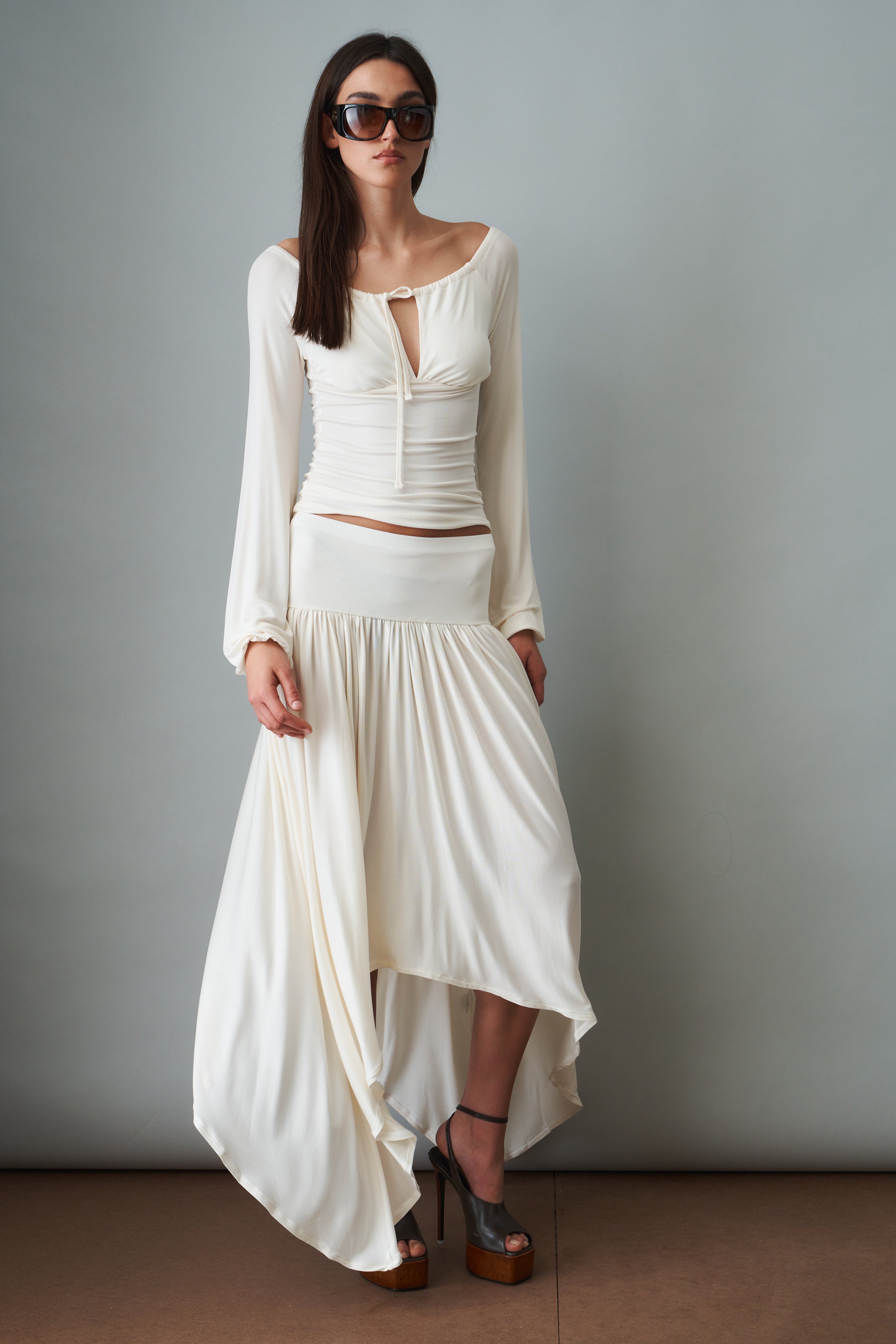Elya Top White
