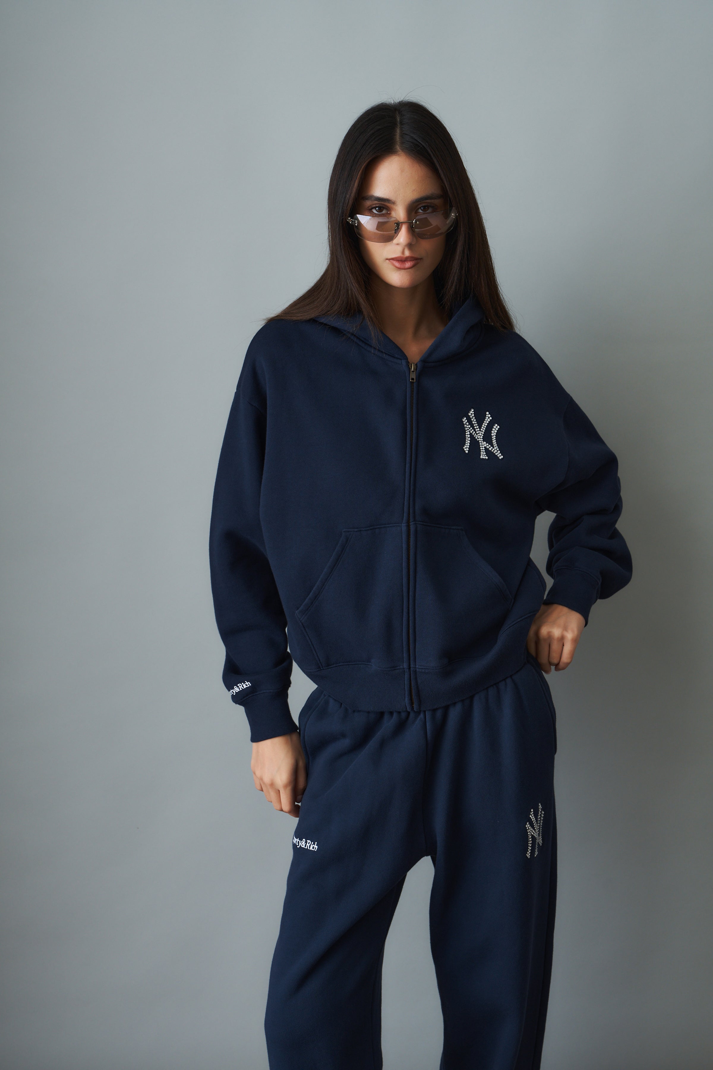Yankees Krystal Zip Hoodie