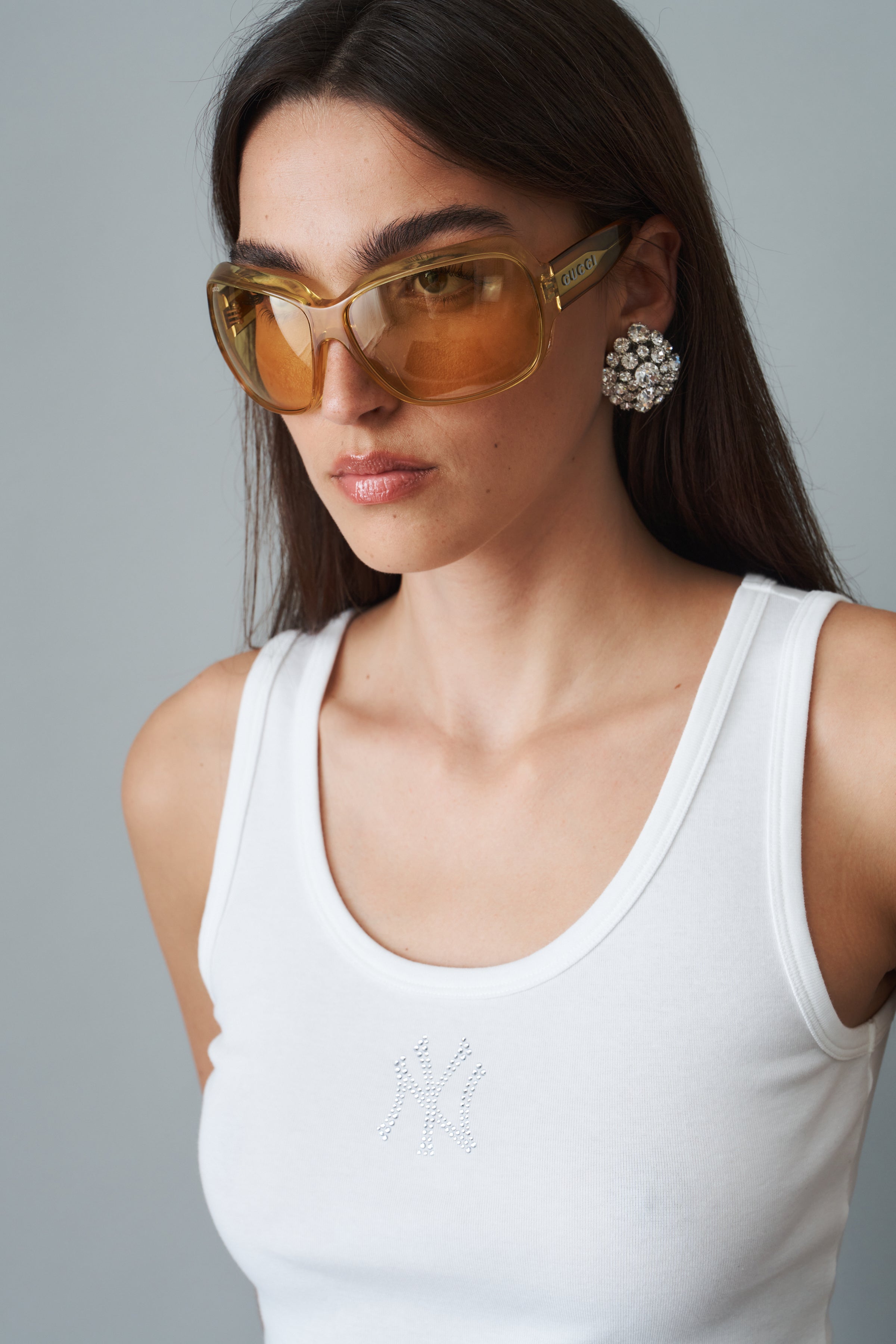Yankees Krystal Cropped Tank