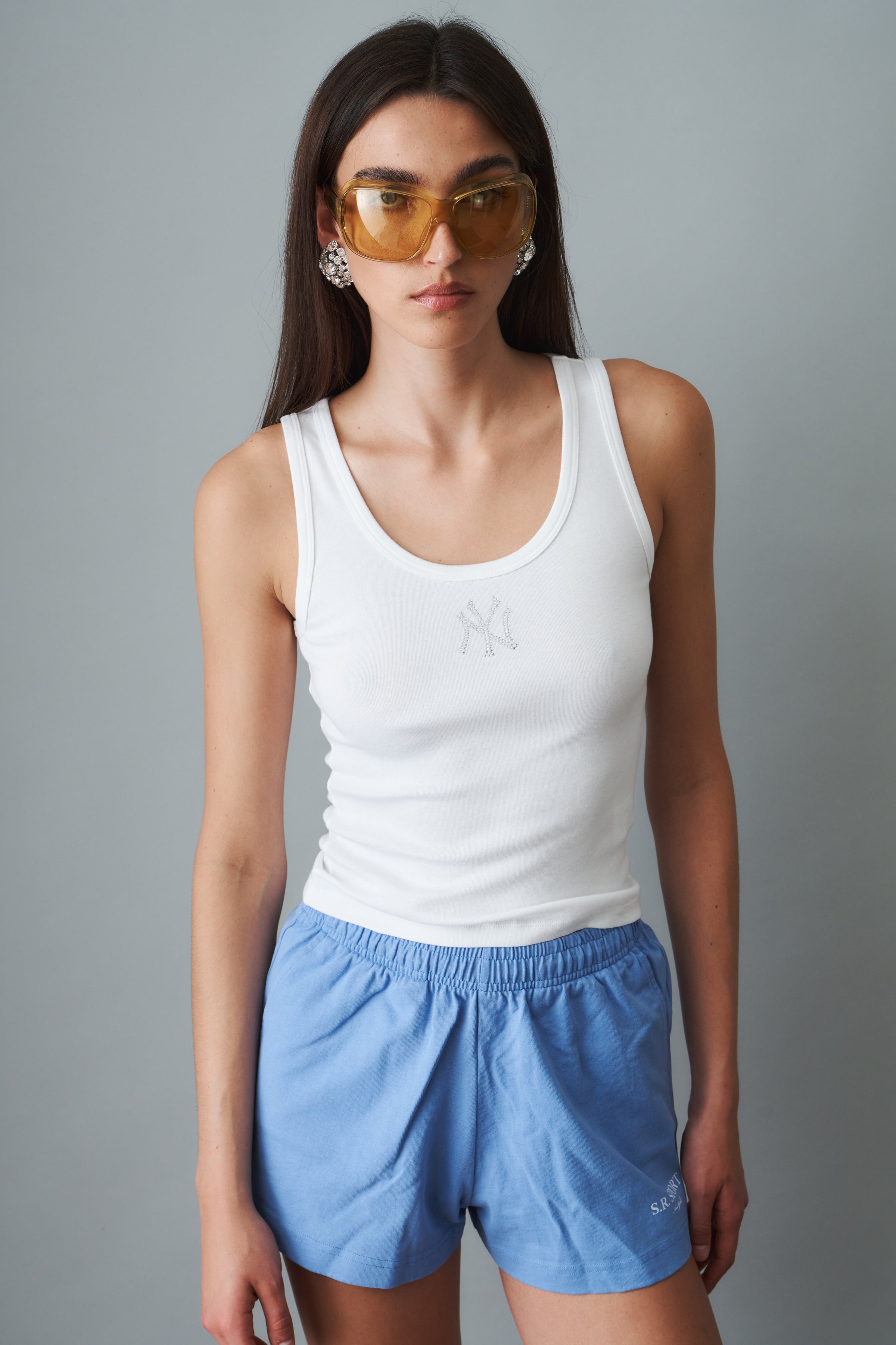 Yankees Krystal Cropped Tank