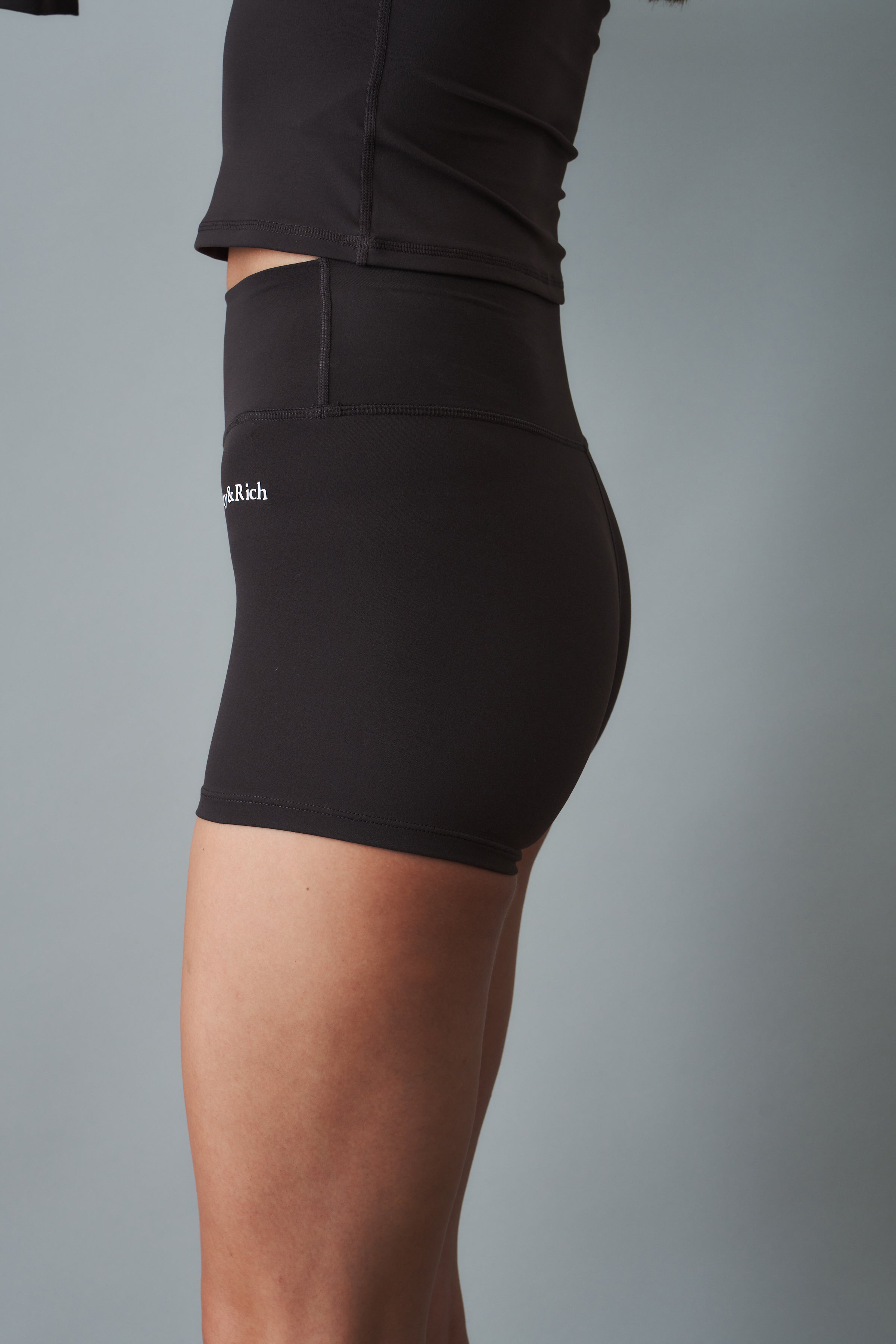 Serif Logo Mini Biker Short