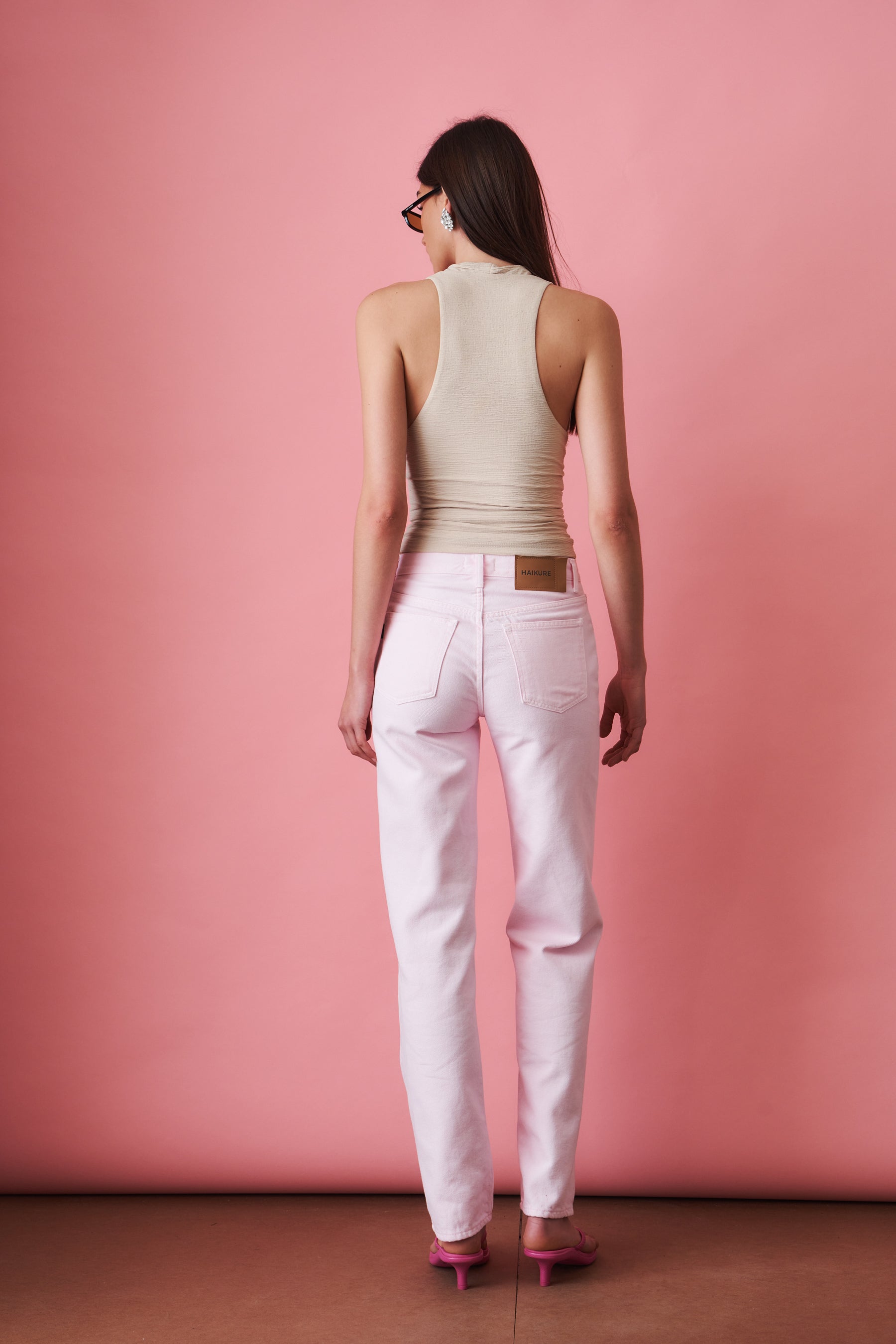 Lisa Soft Ecru Pink Jean