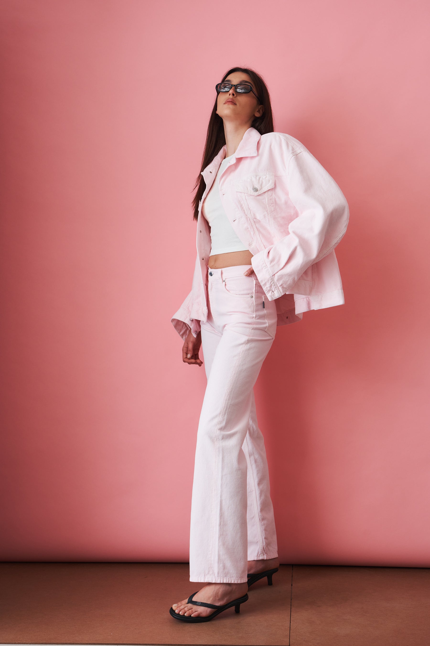 New Janet Velvet Pier Pink Jacket