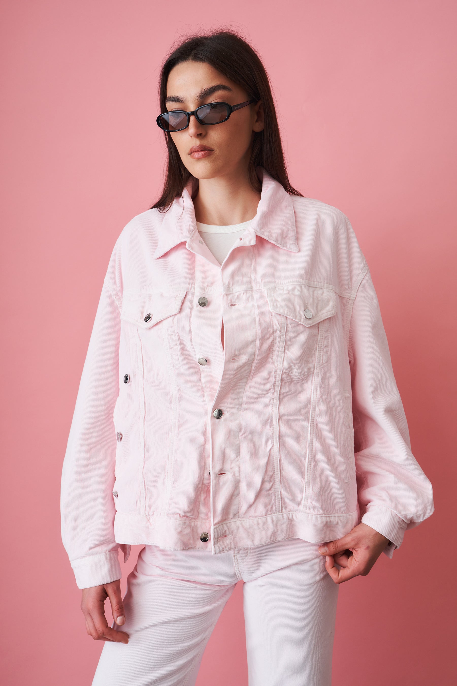 New Janet Velvet Pier Pink Jacket