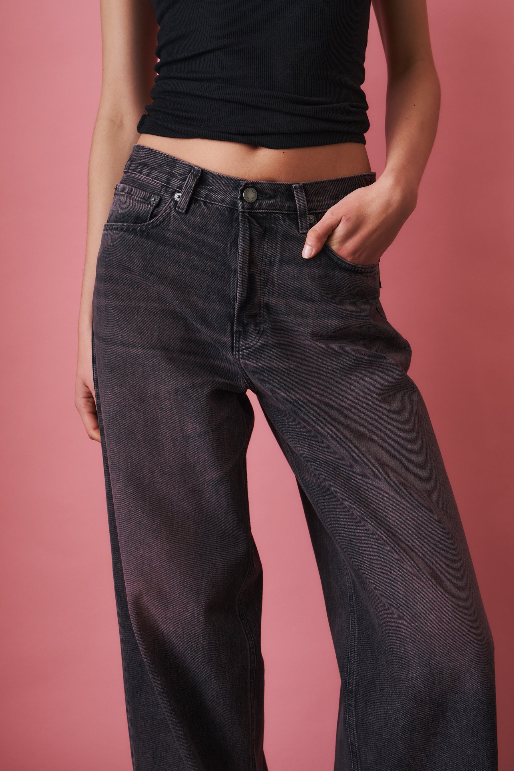Bethany Pink Black Jean