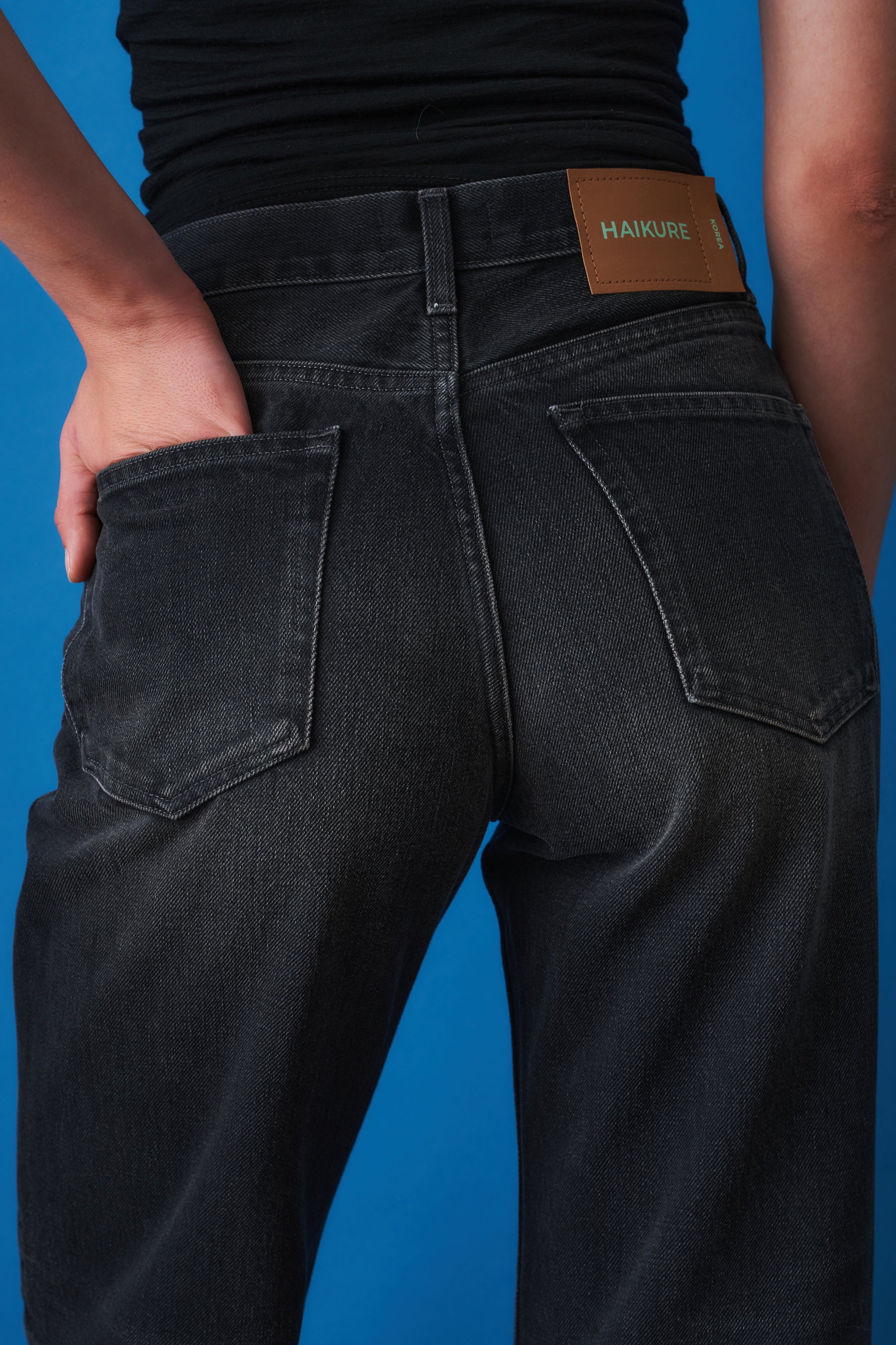 Korea Vintage Black Jean