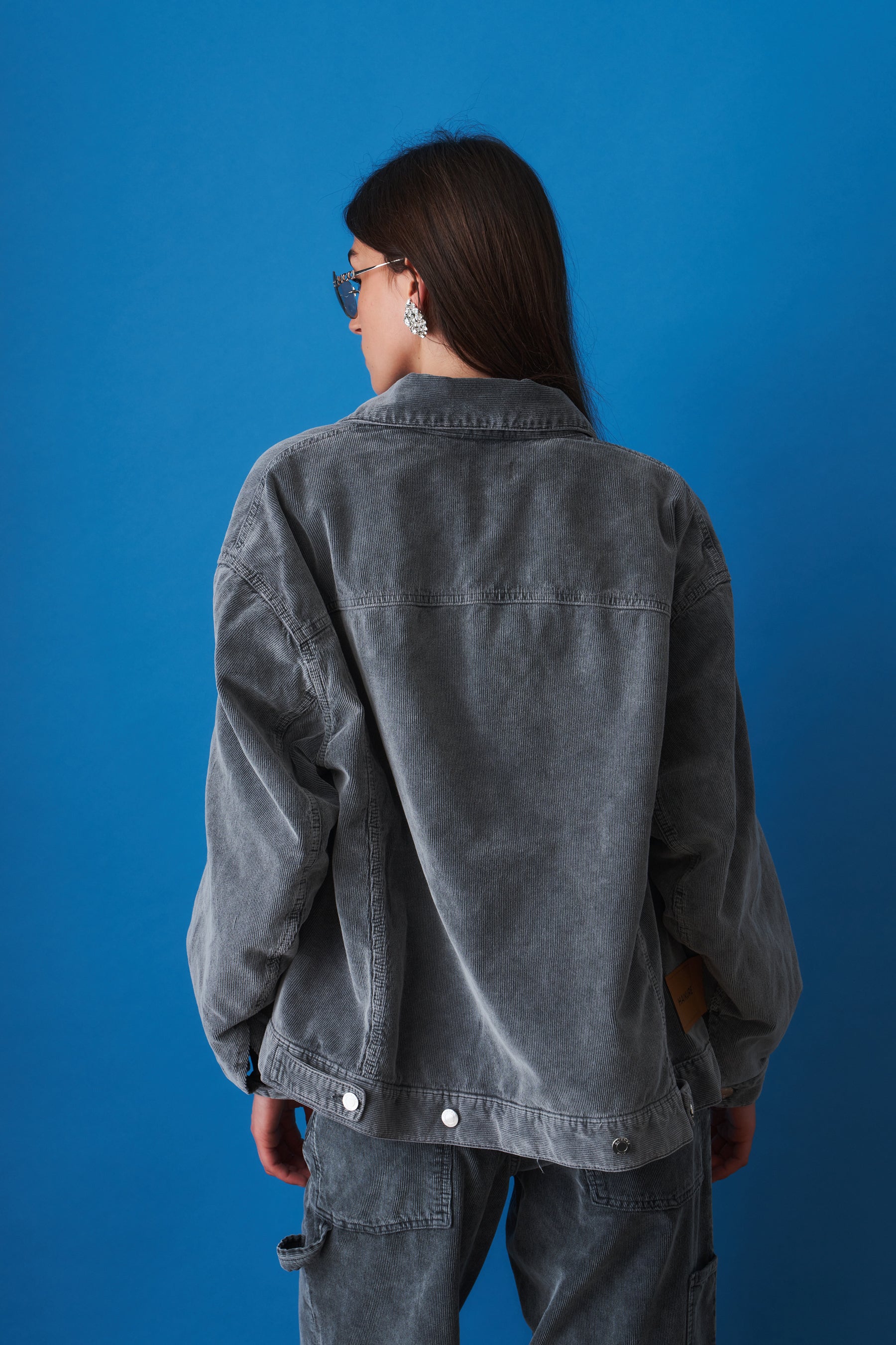 New Janet Velvet Pier Grey Jacket