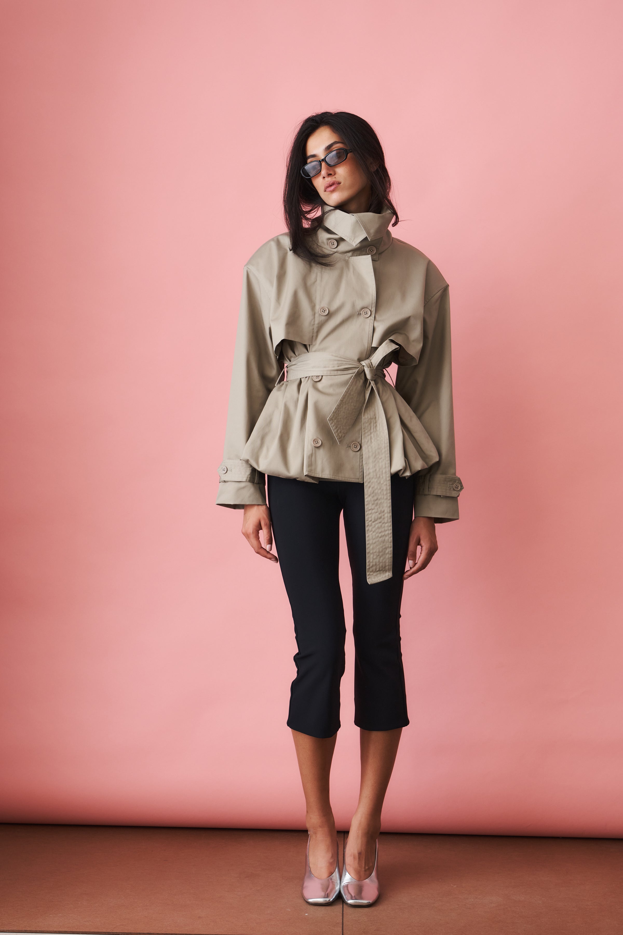 Tavi Trenchcoat Aluminum