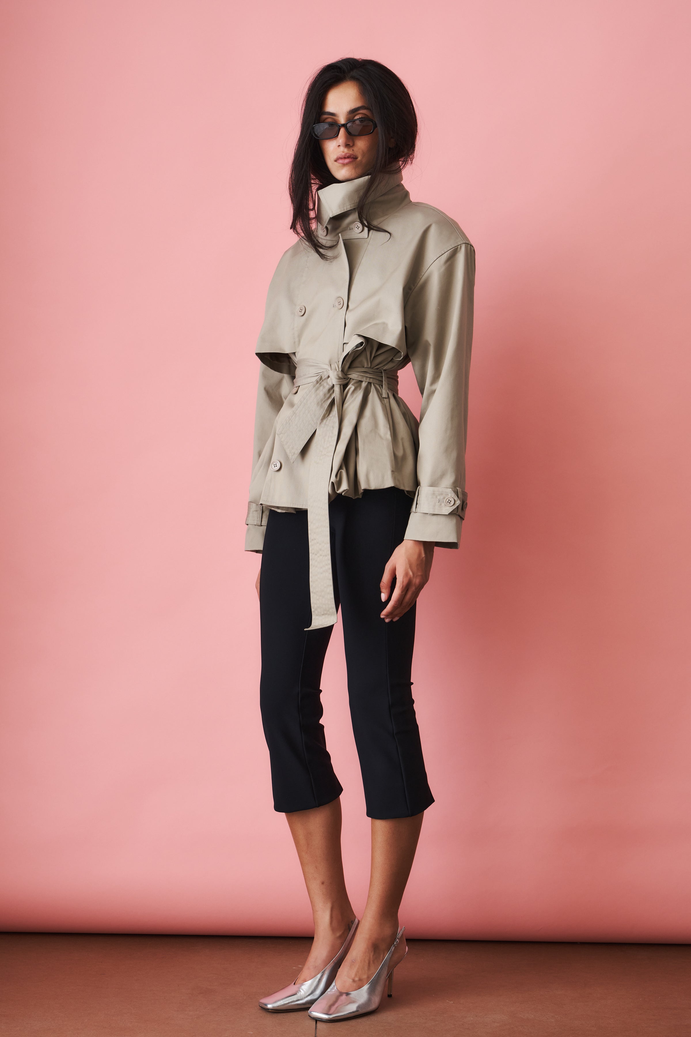 Tavi Trenchcoat Aluminum