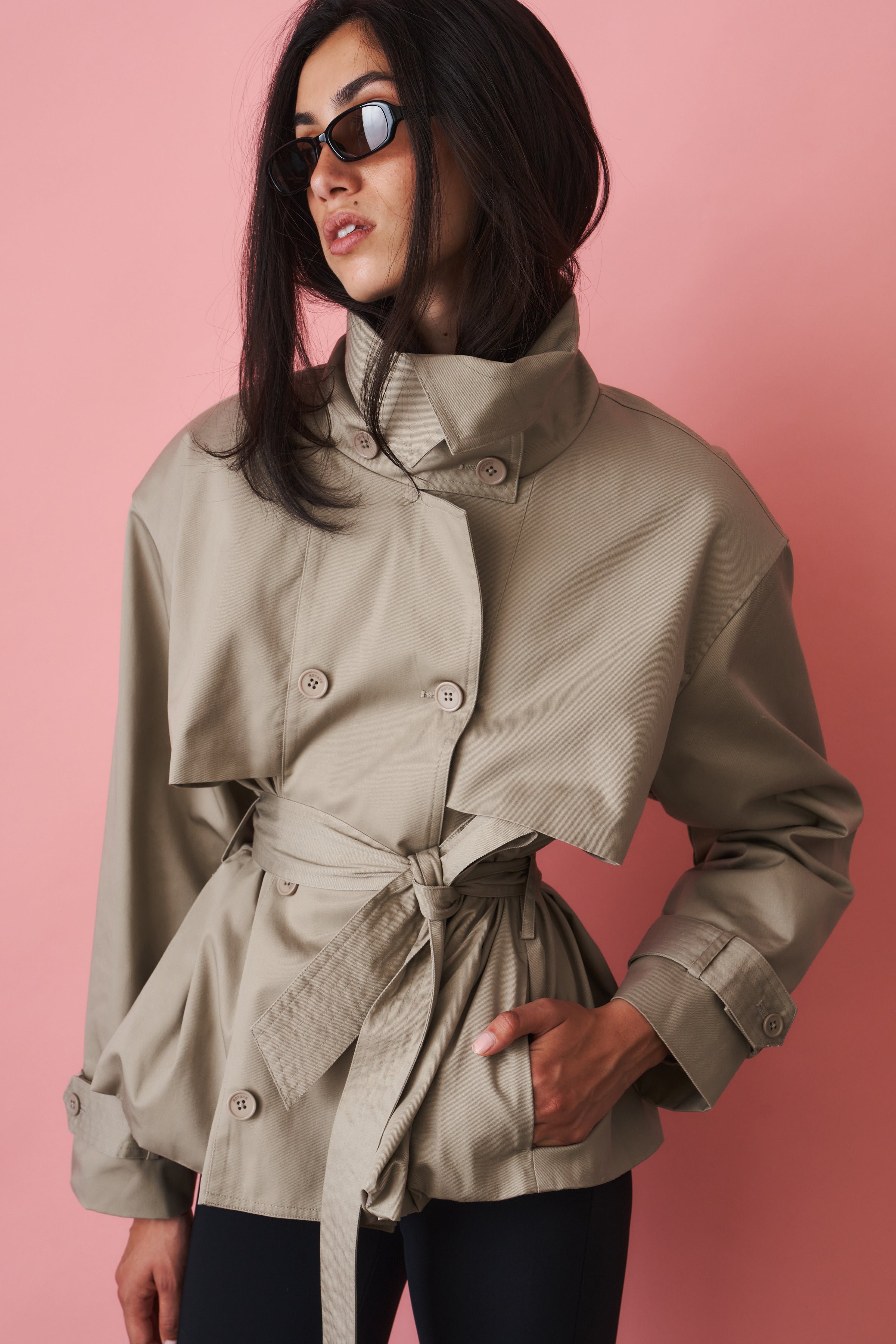 Tavi Trenchcoat Aluminum