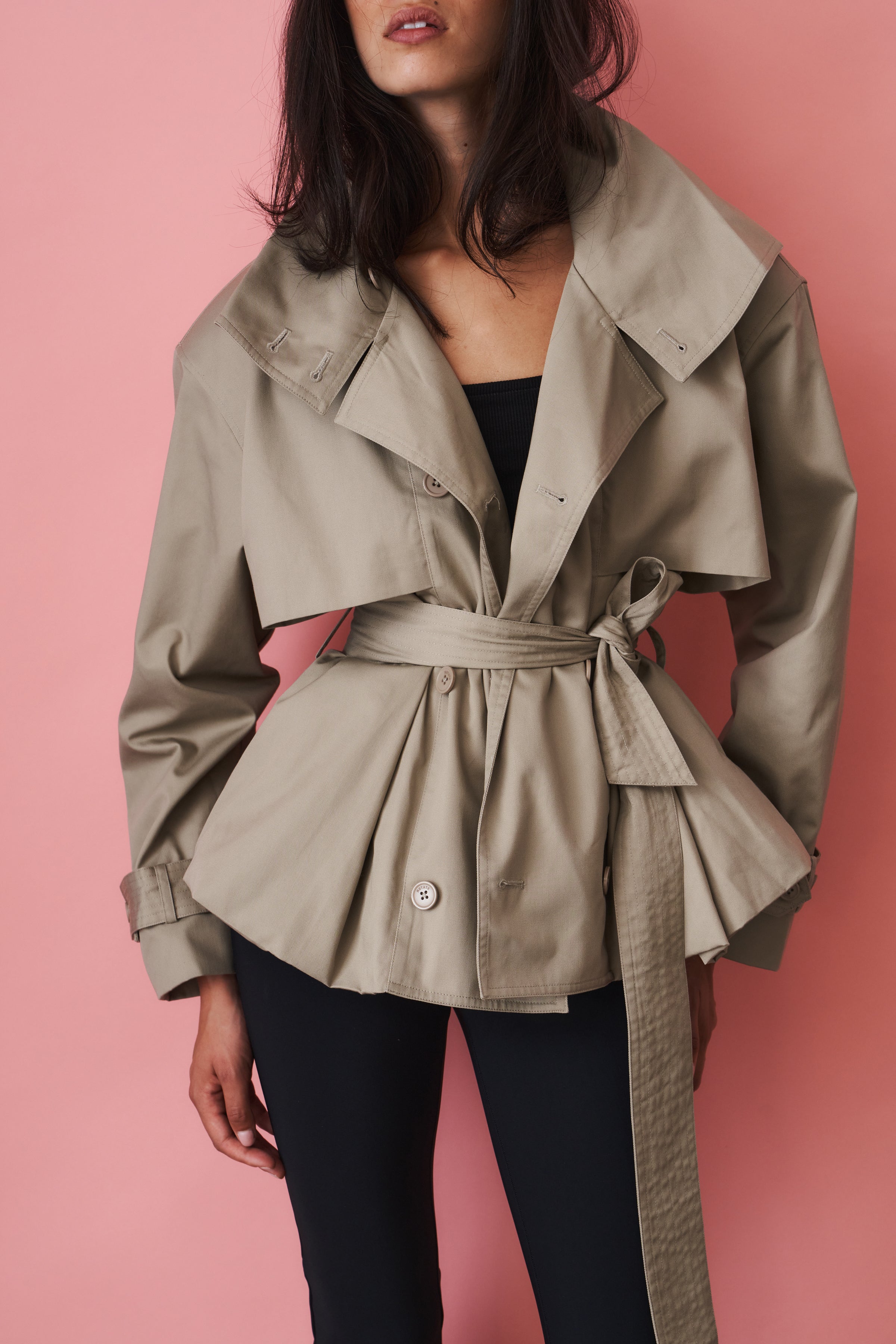 Tavi Trenchcoat Aluminum