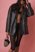 Leather Blazer