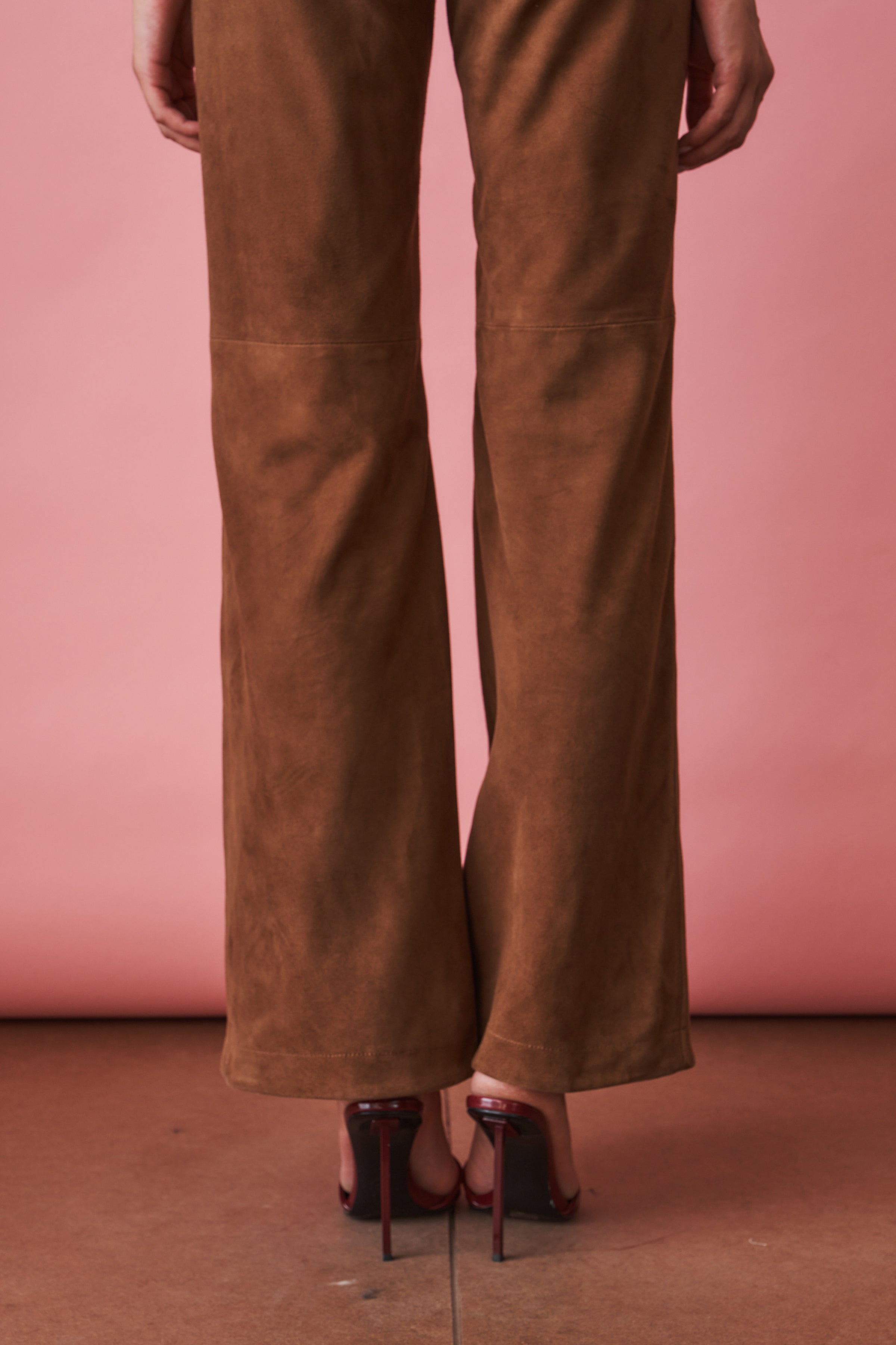 Suede High Waisted Pants