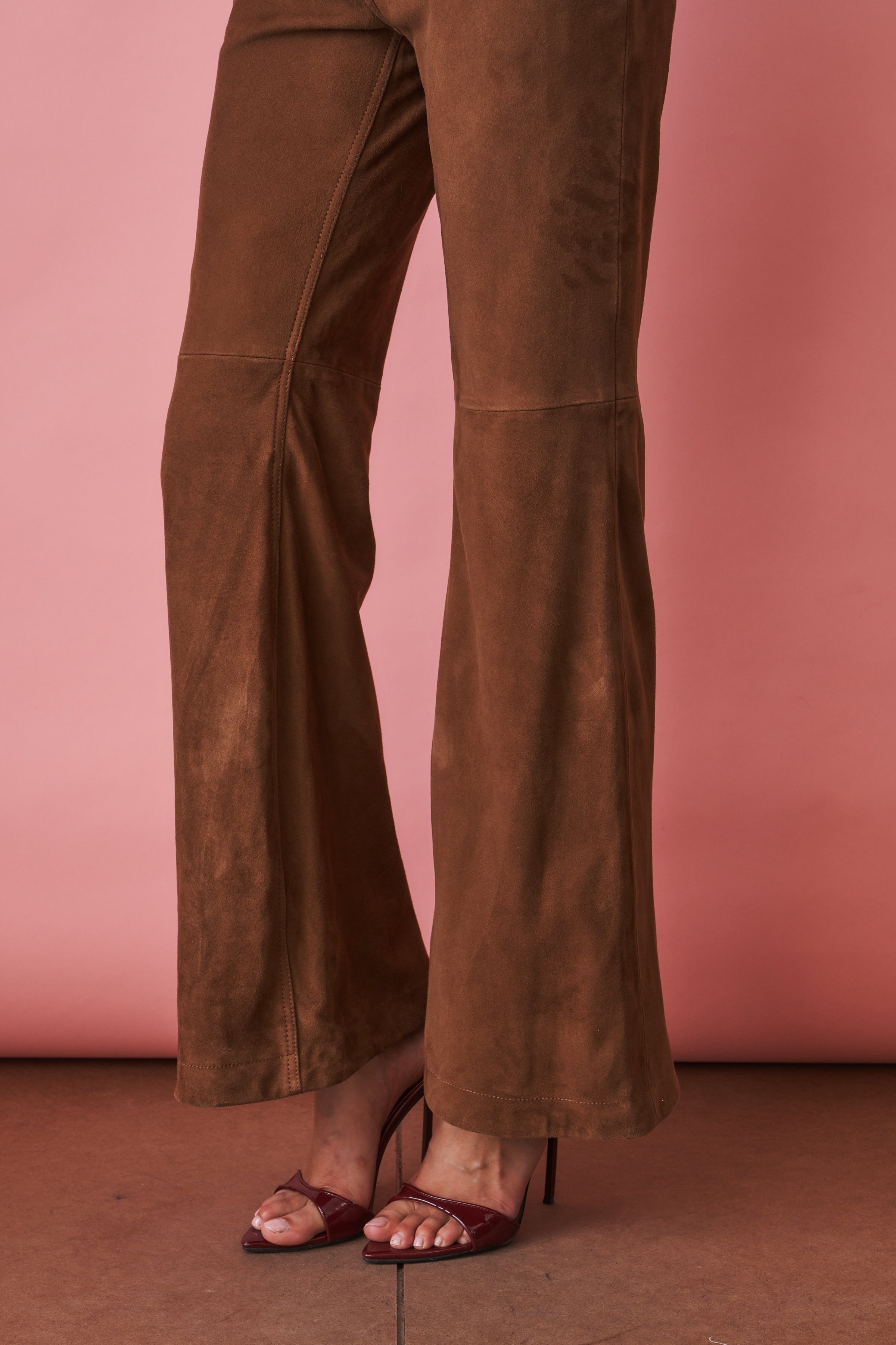 Suede High Waisted Pants