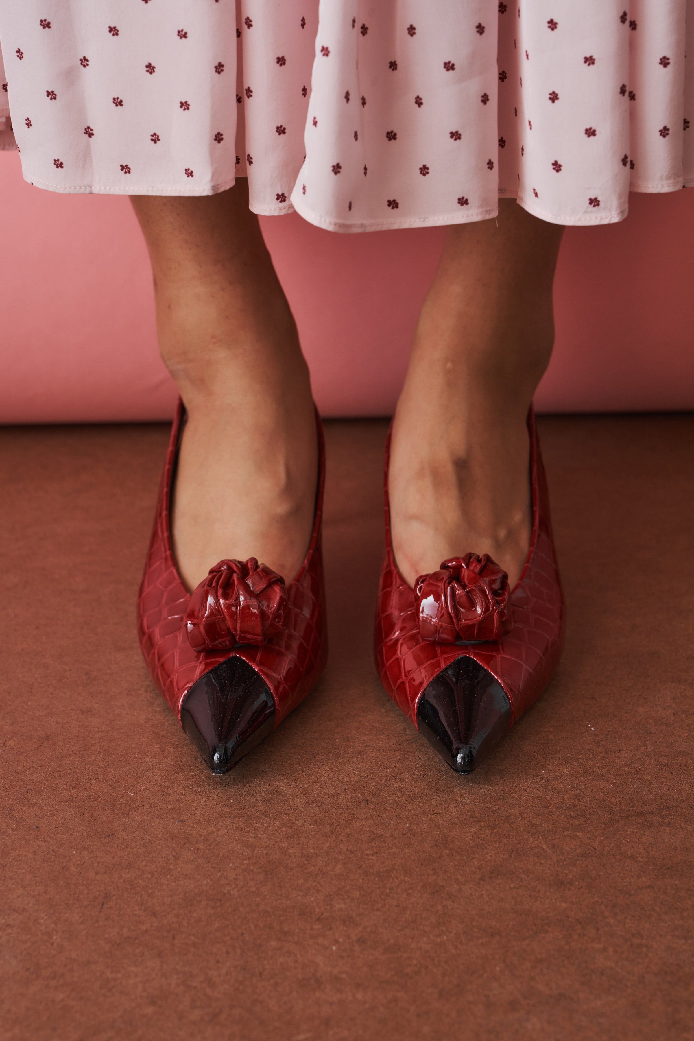 Slingback Knot Pump Windsor Wine