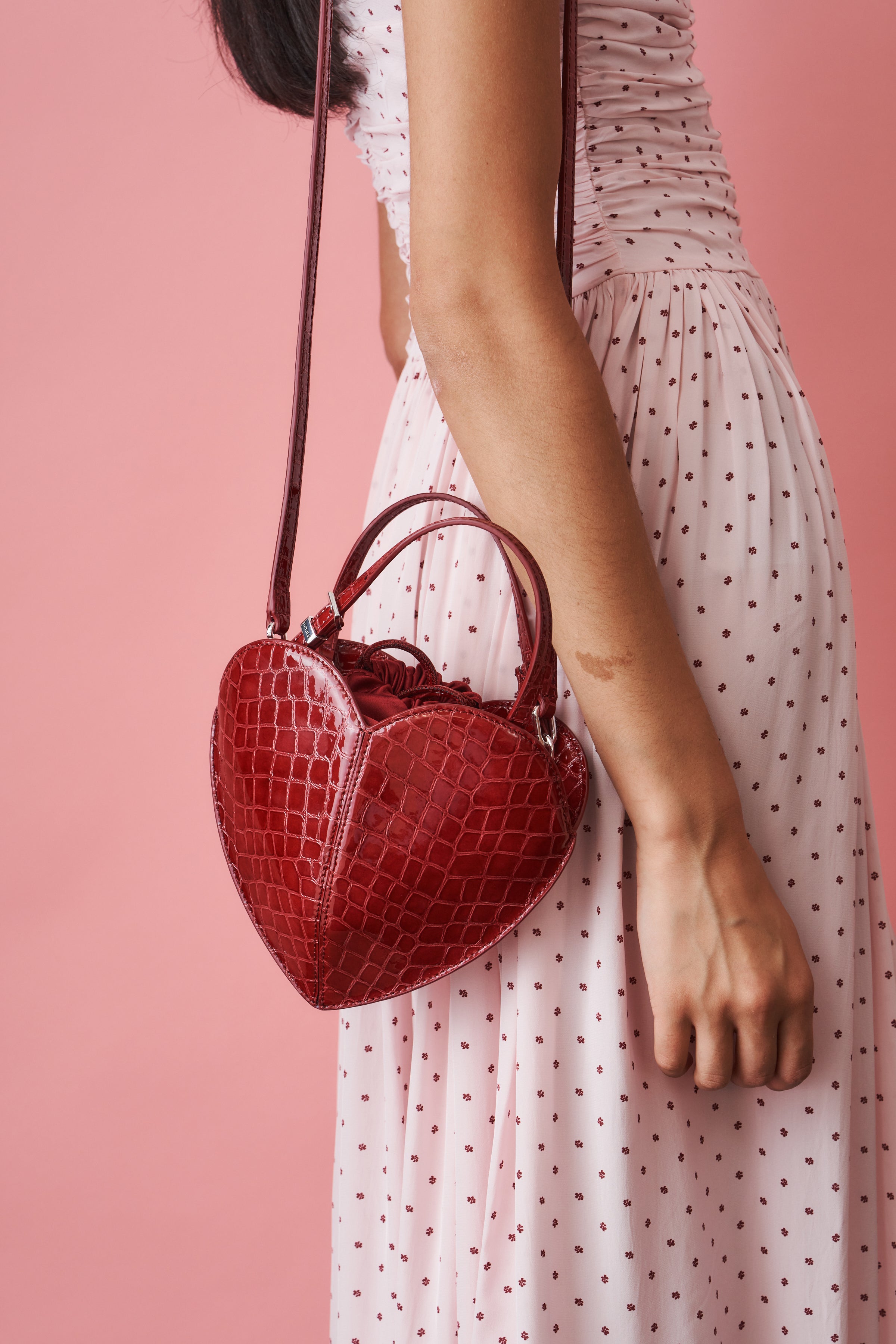 Heart Croco Bag