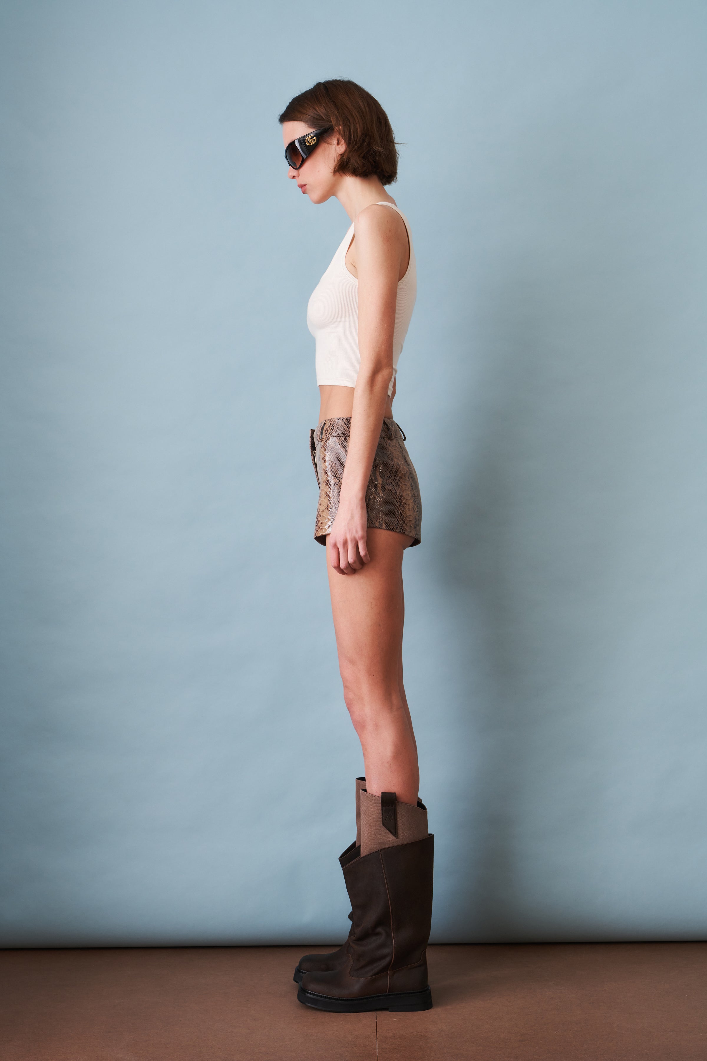 Leather Mini Shorts