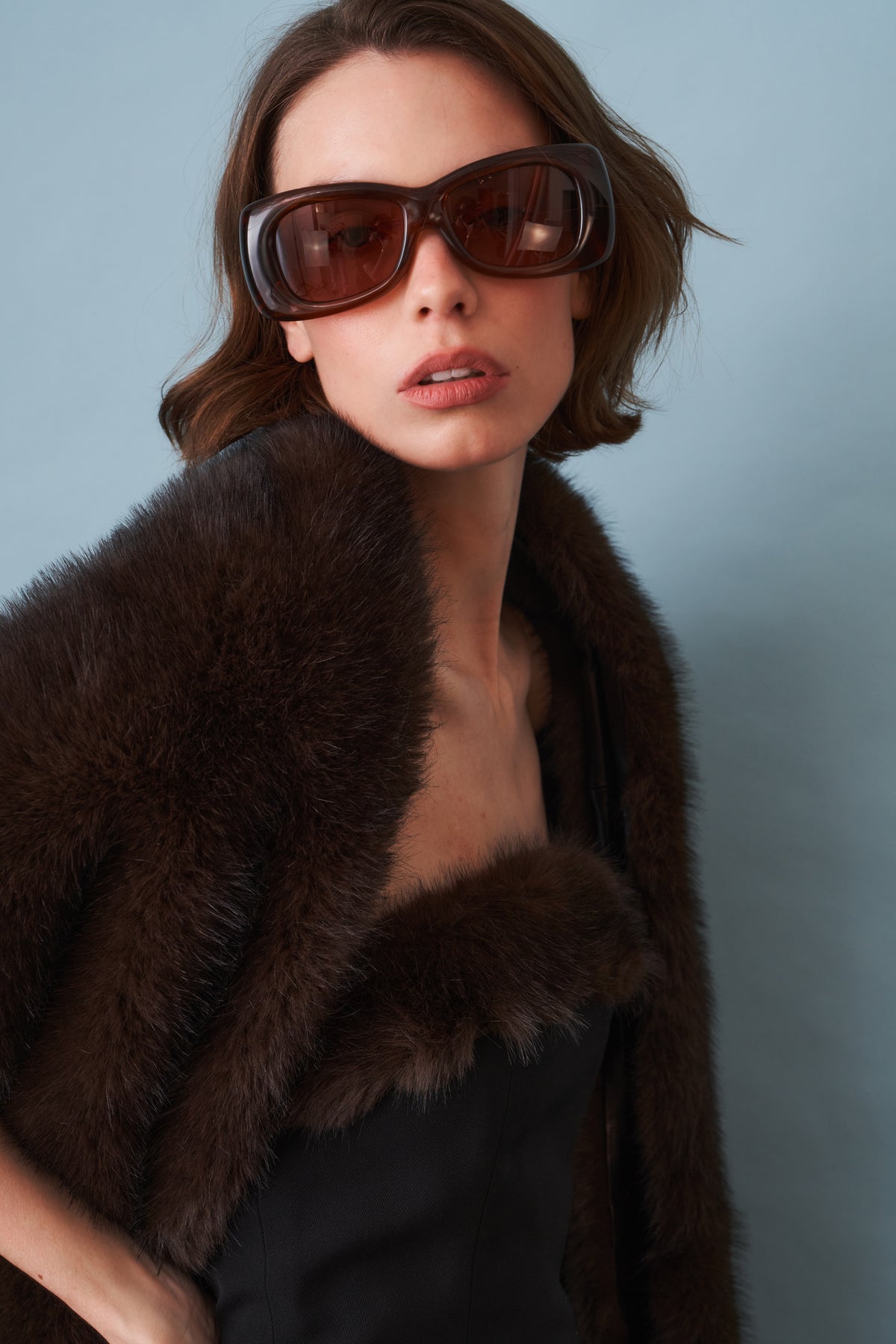 Faux Fur Shawl