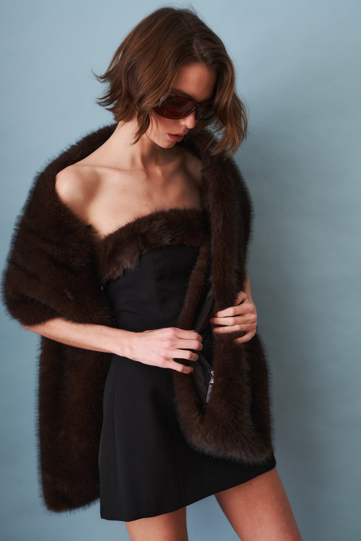 Faux Fur Shawl