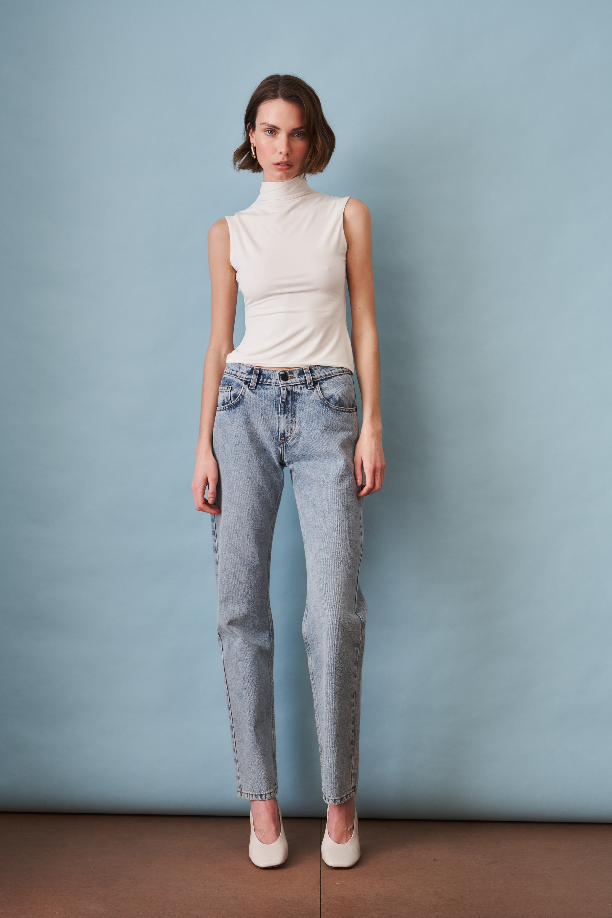 Alexandra Mock Neck Tee