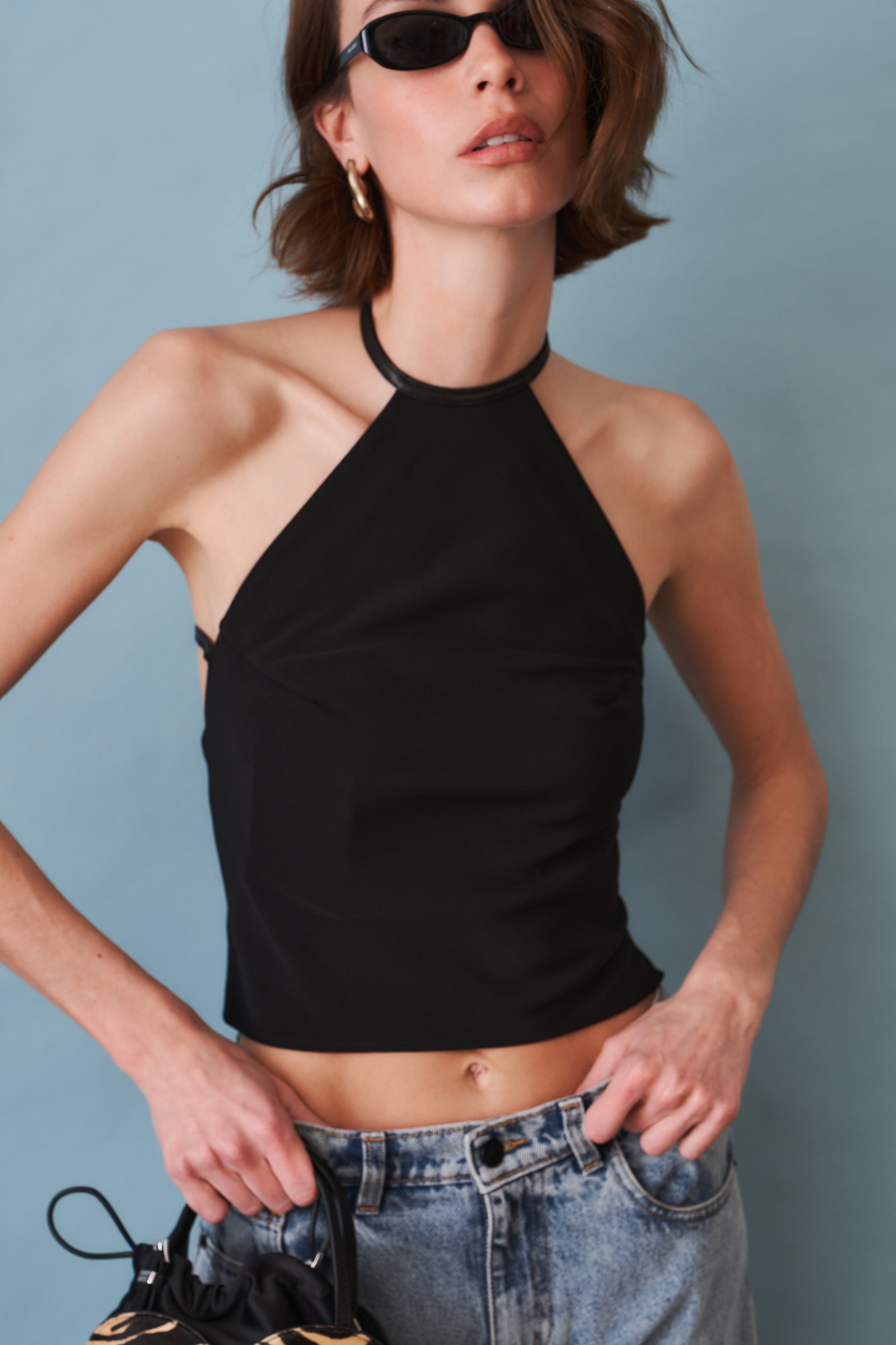 Triple Belt Halter Top