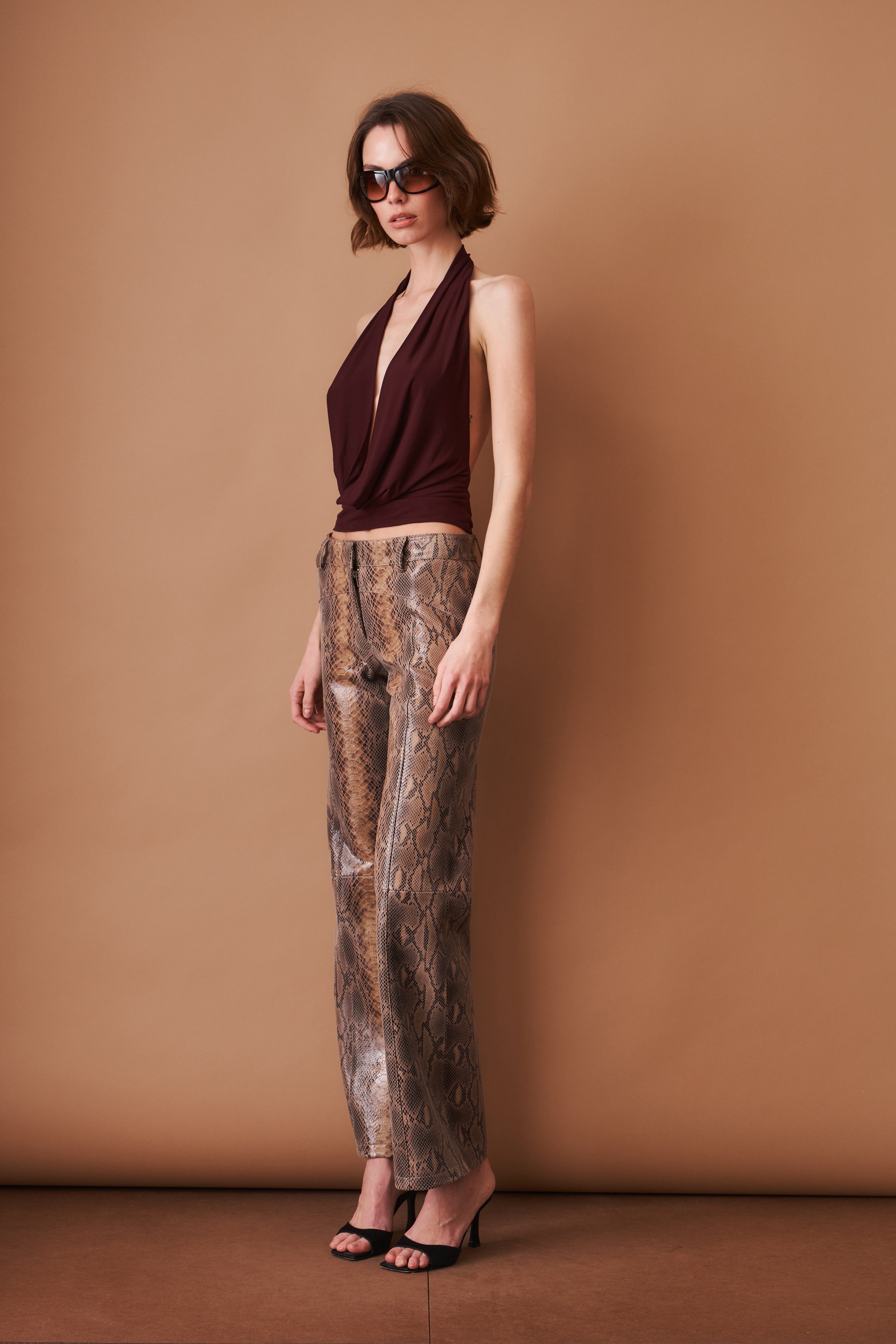 Nico Cowl Halter Top