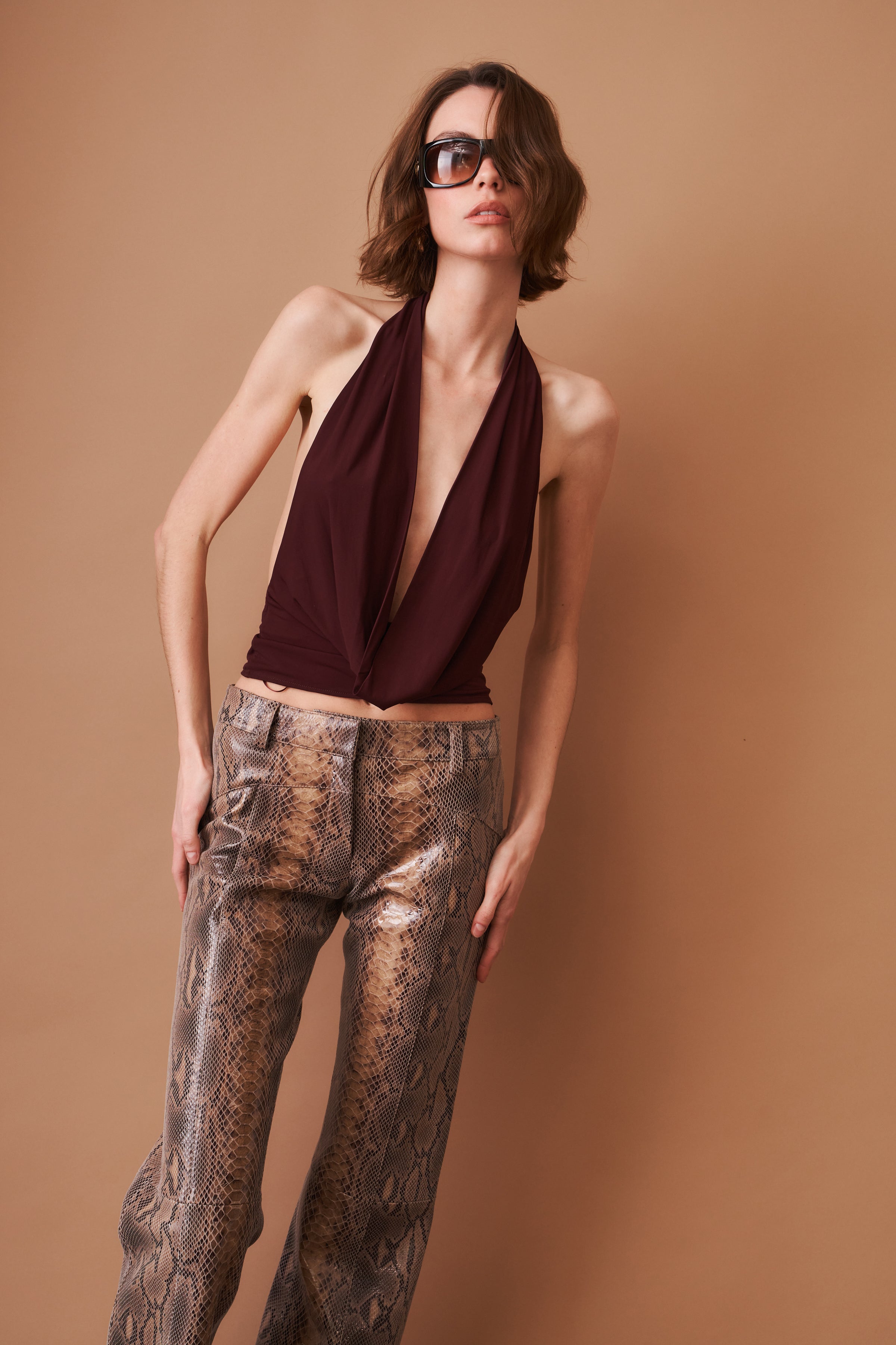 Nico Cowl Halter Top