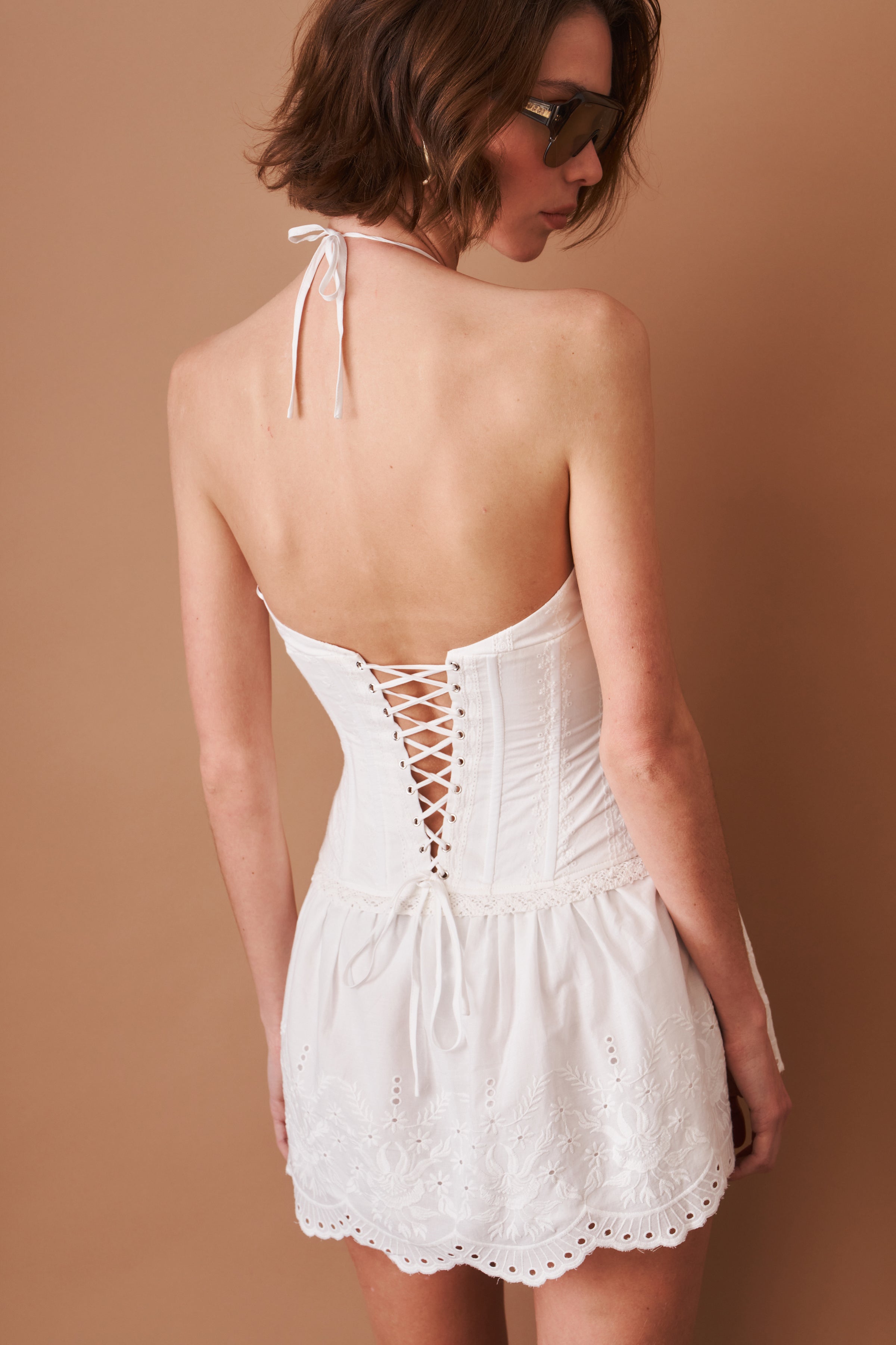 Marini Eyelet Mini Dress