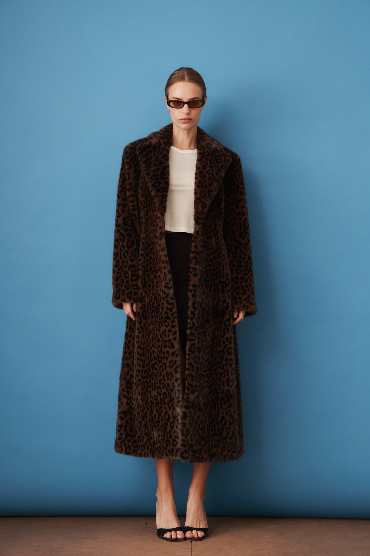 Faux Fur Coat Leopard