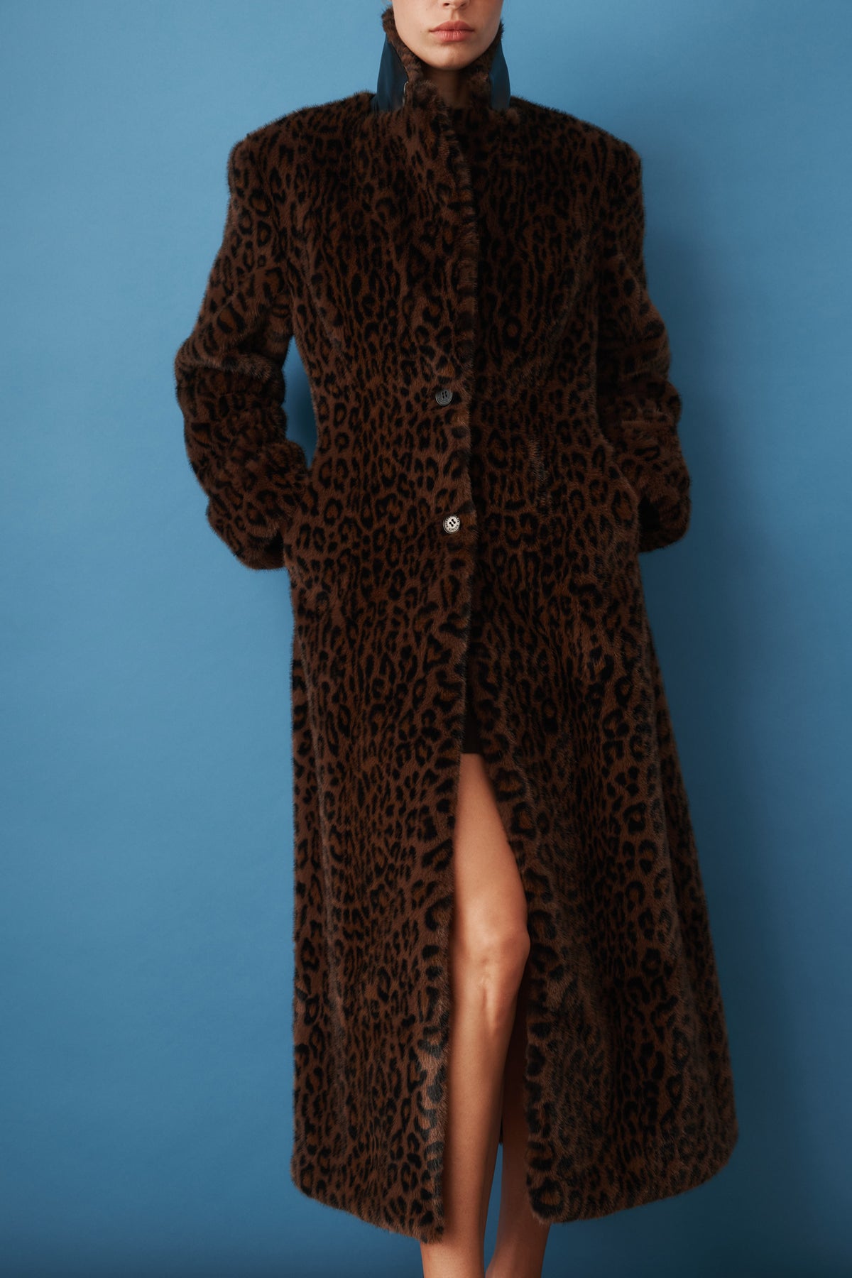 Faux Fur Coat Leopard