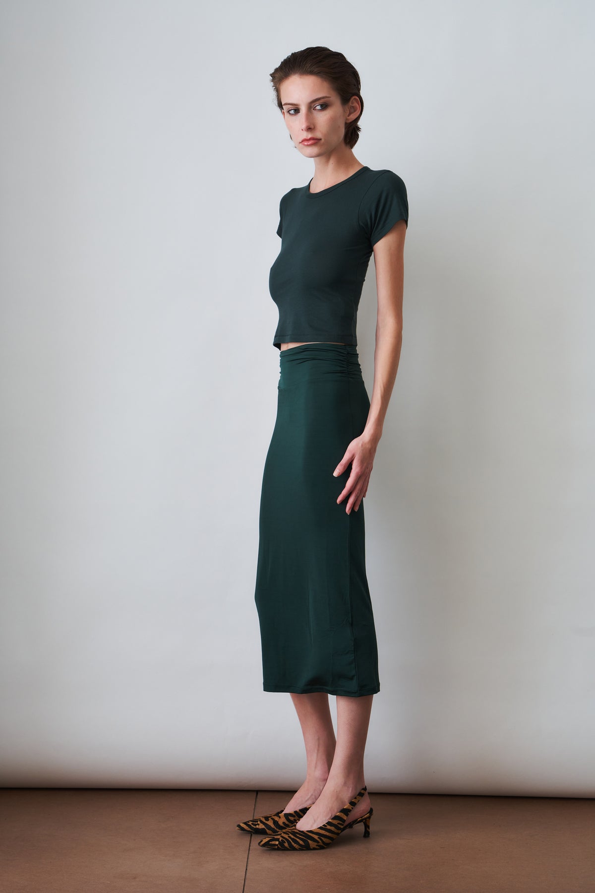 Elsa Midi Skirt Forest - DÉSORDRE
