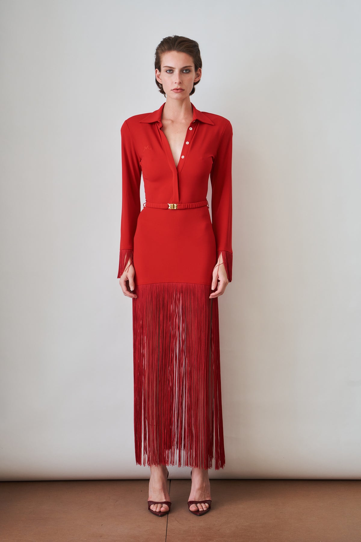 Jersey Polo Fringe Dress - DÉSORDRE
