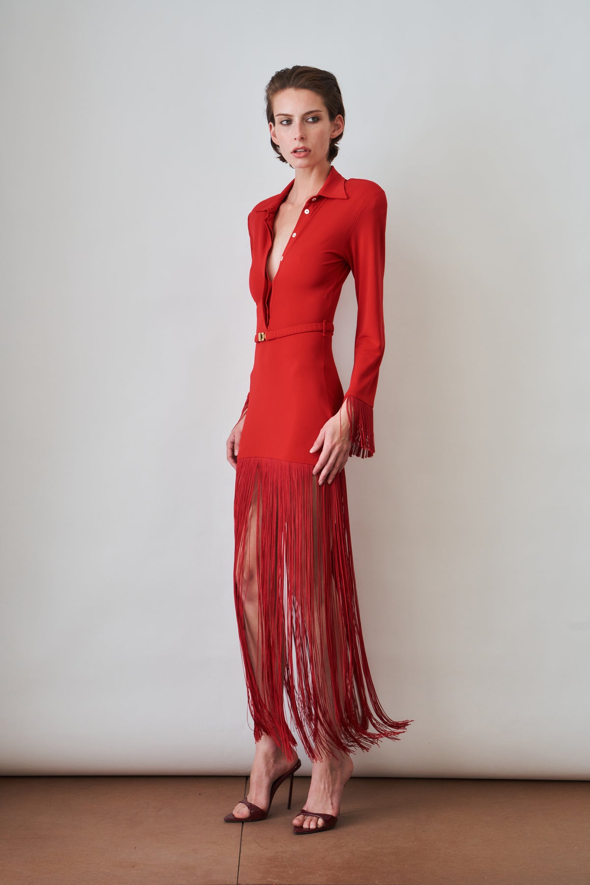 Jersey Polo Fringe Dress - DÉSORDRE
