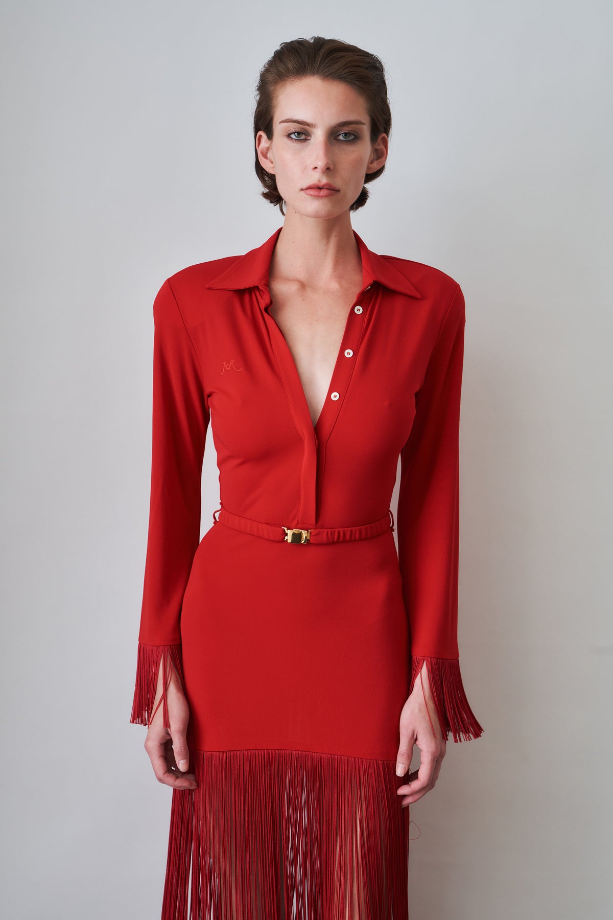 Jersey Polo Fringe Dress - DÉSORDRE