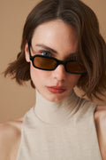 Black Oval Sunglasses